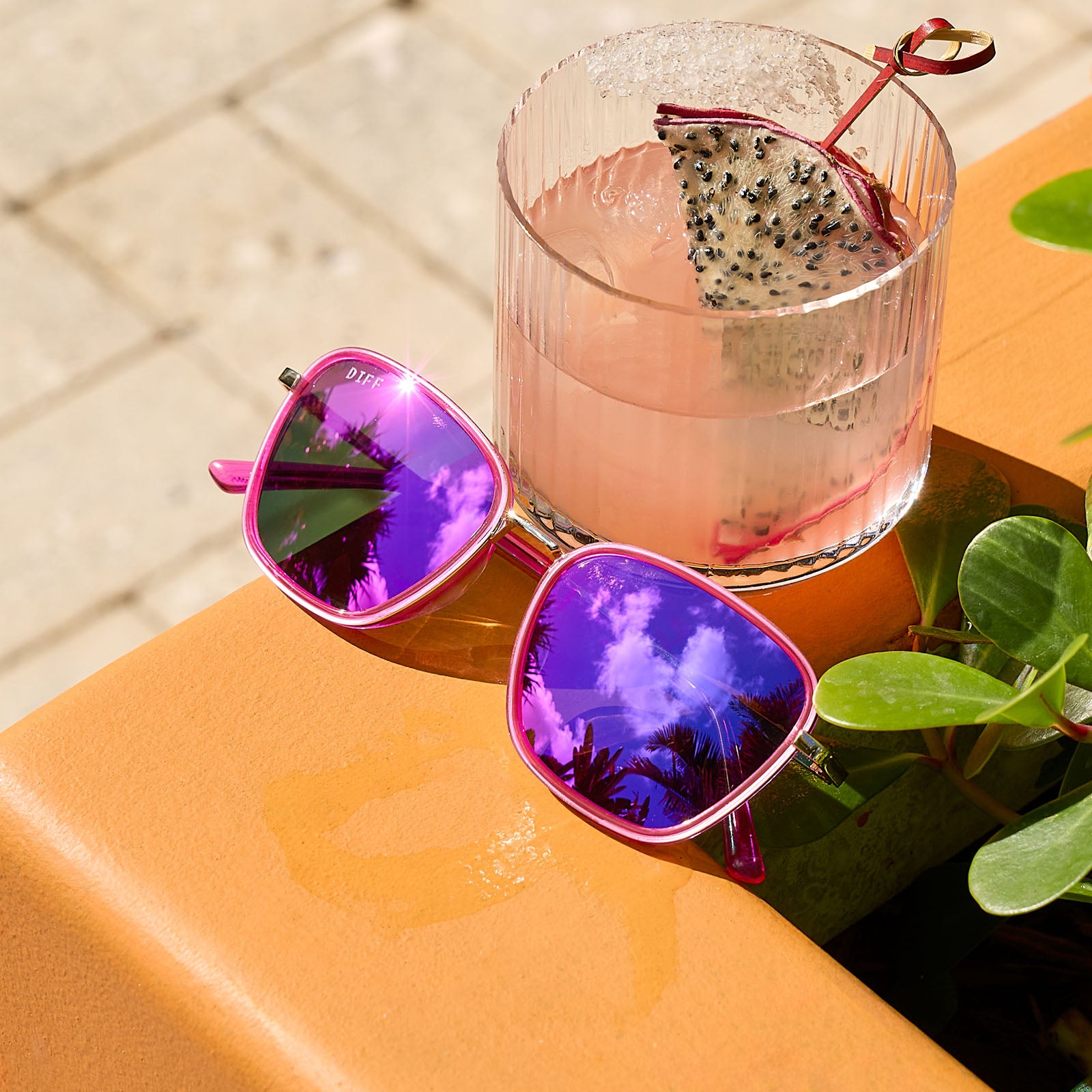 JENA SIMS - HOPE + HOT PINK + HOT PINK MIRROR SUNGLASSES - Image 6