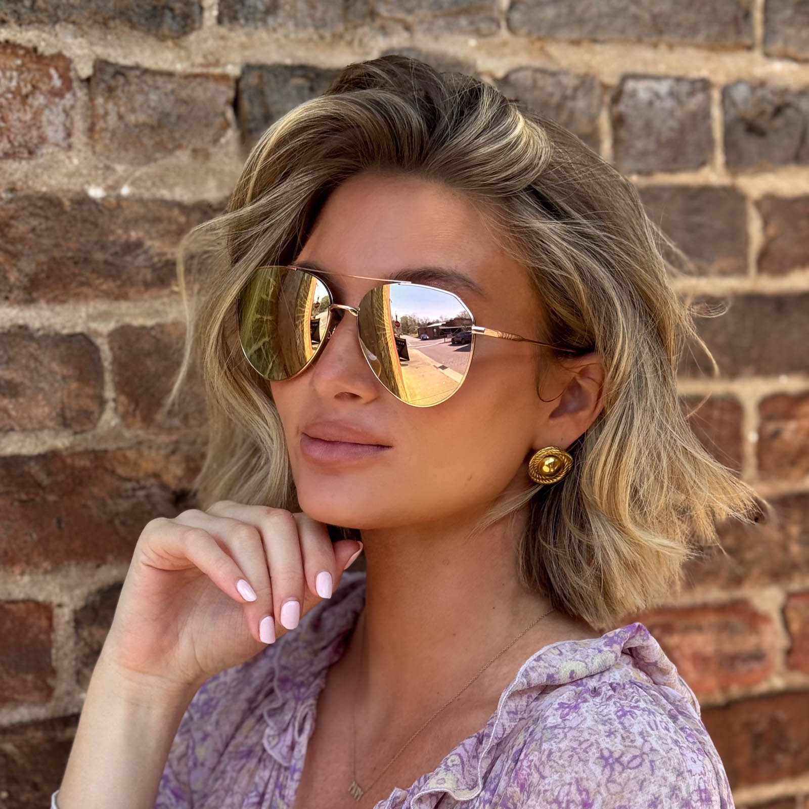 DASH - ROSE GOLD + CHERRY BLOSSOM MIRROR + POLARIZED SUNGLASSES - Image 11