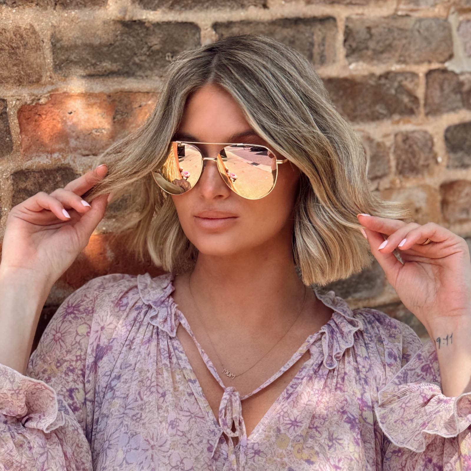 DASH - ROSE GOLD + CHERRY BLOSSOM MIRROR + POLARIZED SUNGLASSES - Image 12