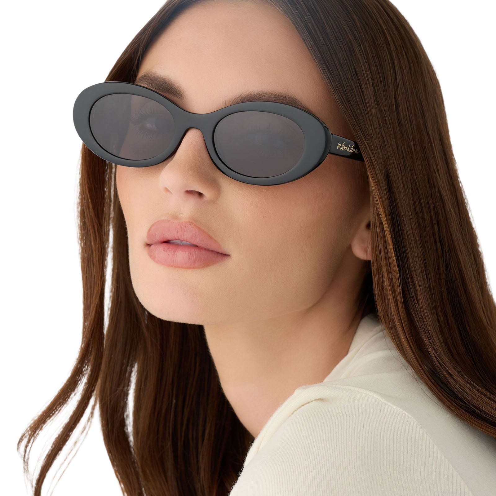 SABRINA - BLACK + GREY + POLARIZED SUNGLASSES - Image 7