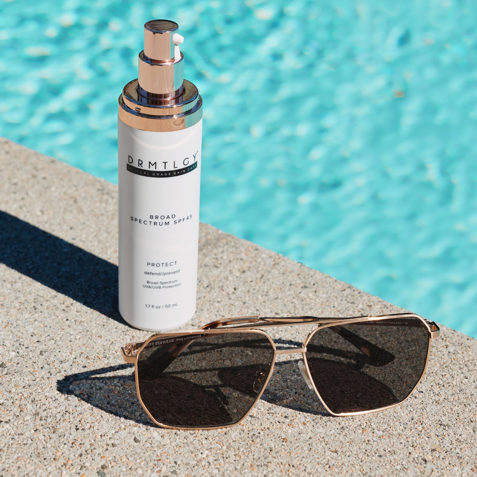DRMTLGY - BERKELY + CHAMPAGNE GOLD + ALOE GREEN GRADIENT + POLARIZED SUNGLASSES - Image 5