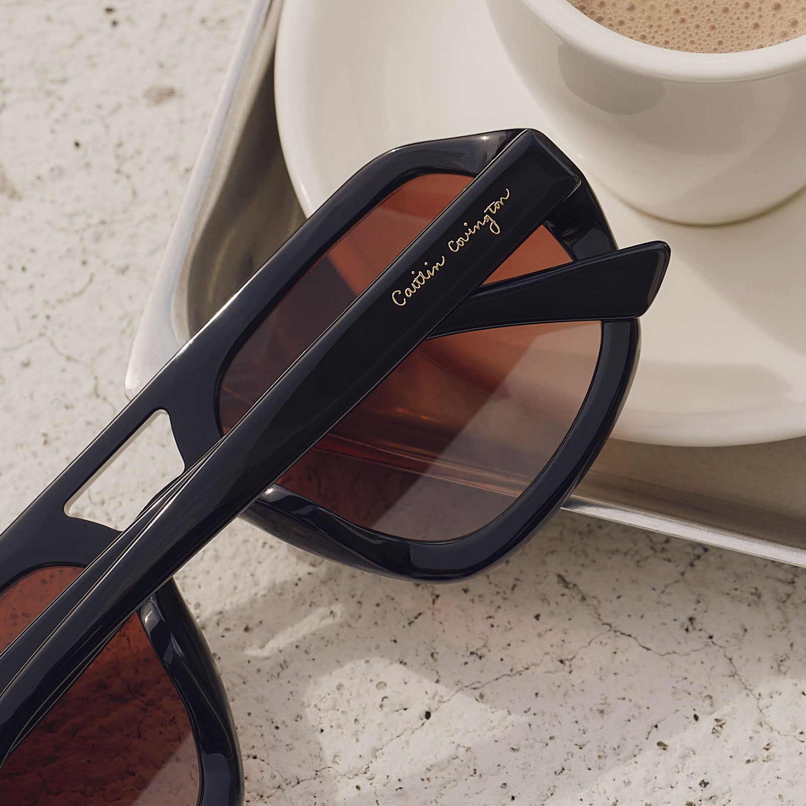 COLLINS - BLACK + BROWN GRADIENT + POLARIZED SUNGLASSES - Image 6