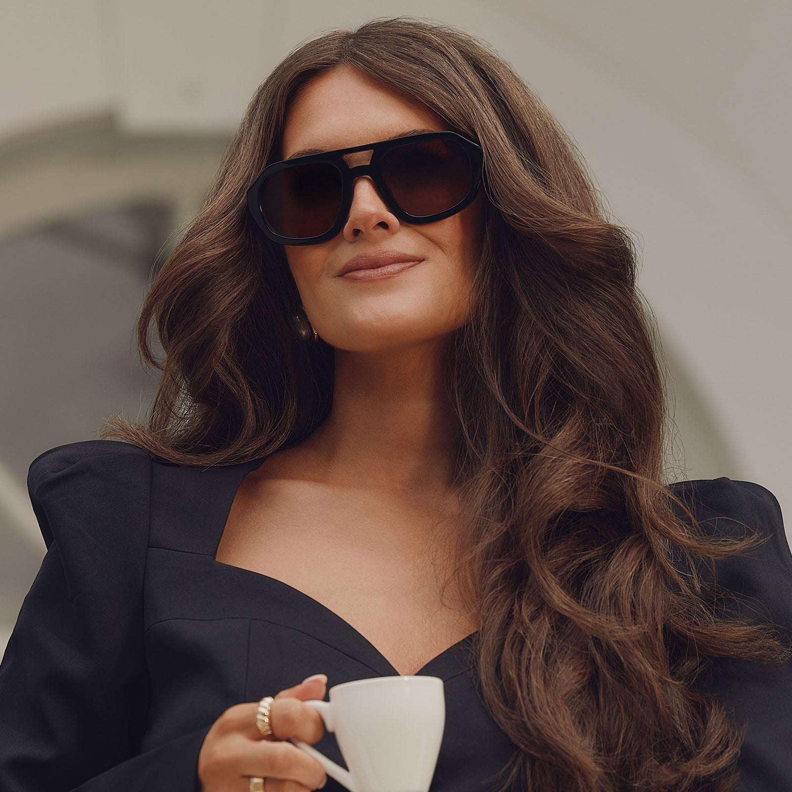 COLLINS - BLACK + BROWN GRADIENT + POLARIZED SUNGLASSES - Image 7