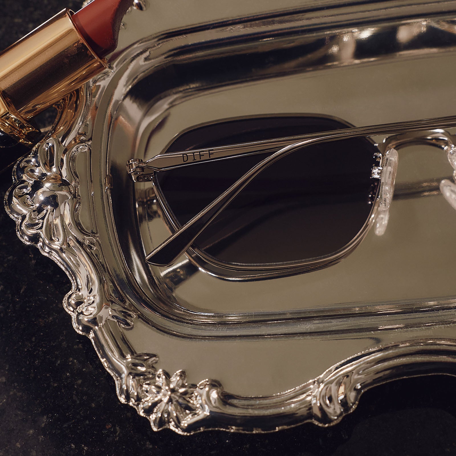KENNEDY - SILVER + GREY GRADIENT + POLARIZED SUNGLASSES - Image 7