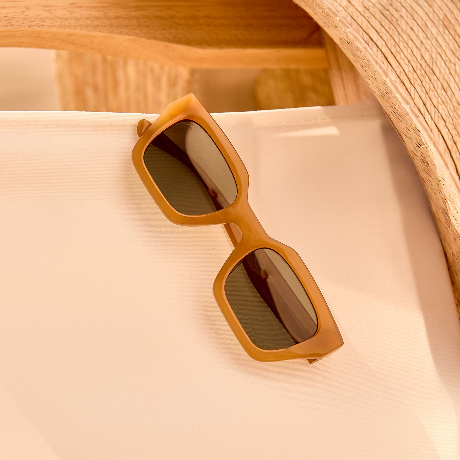 SOLANA - CARAMEL + G15 + POLARIZED SUNGLASSES - Image 6