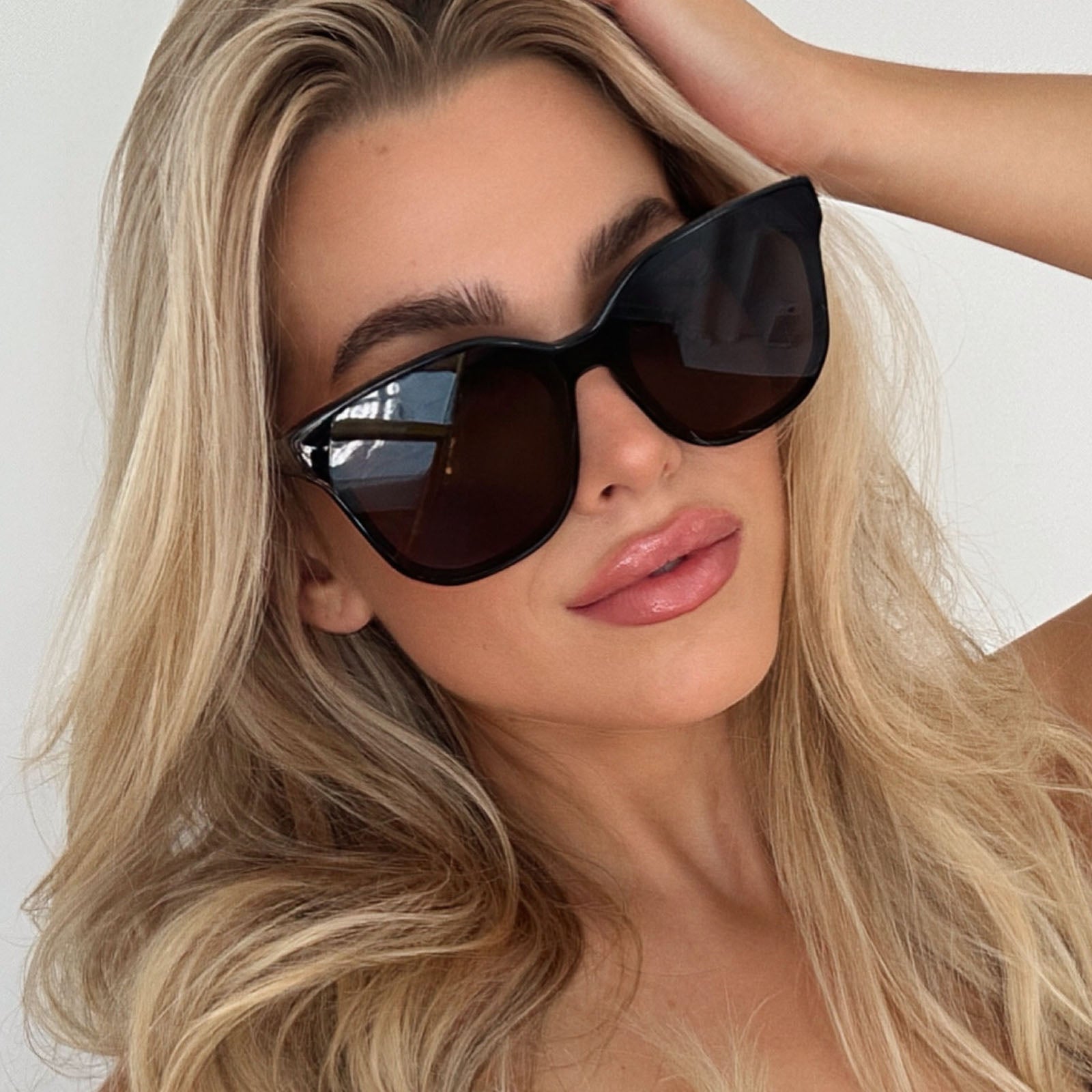 GIA - BLACK + GREY SUNGLASSES - Image 17