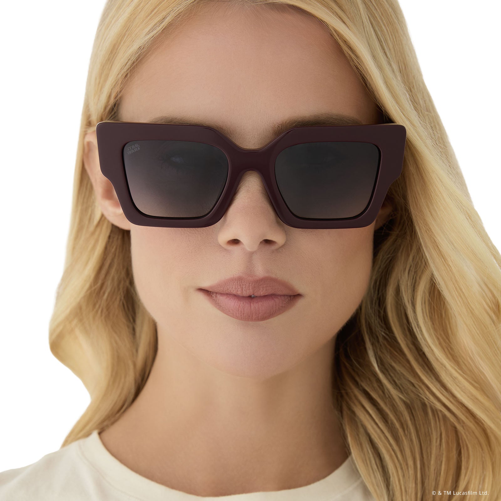 GENERAL LEIA™ - REGAL AUBERGINE CRYSTAL + SPACE GREY GRADIENT + POLARIZED SUNGLASSES - Image 5
