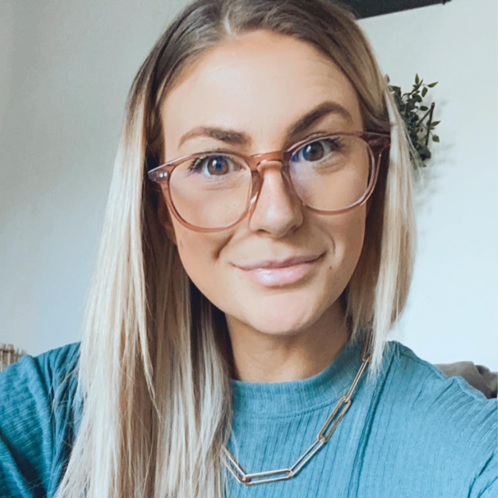 JAXSON - VINTAGE CRYSTAL + BLUE LIGHT TECHNOLOGY CLEAR GLASSES - Image 7