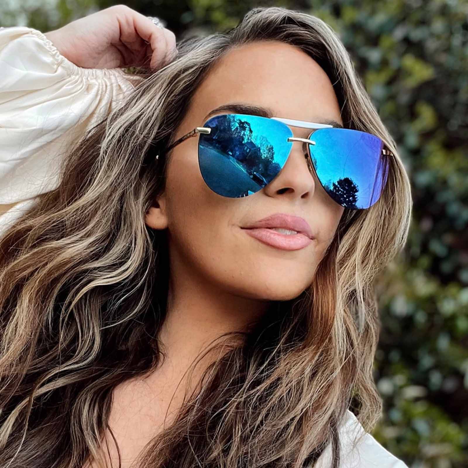 TAHOE - GOLD + PURPLE MIRROR SUNGLASSES - Image 9