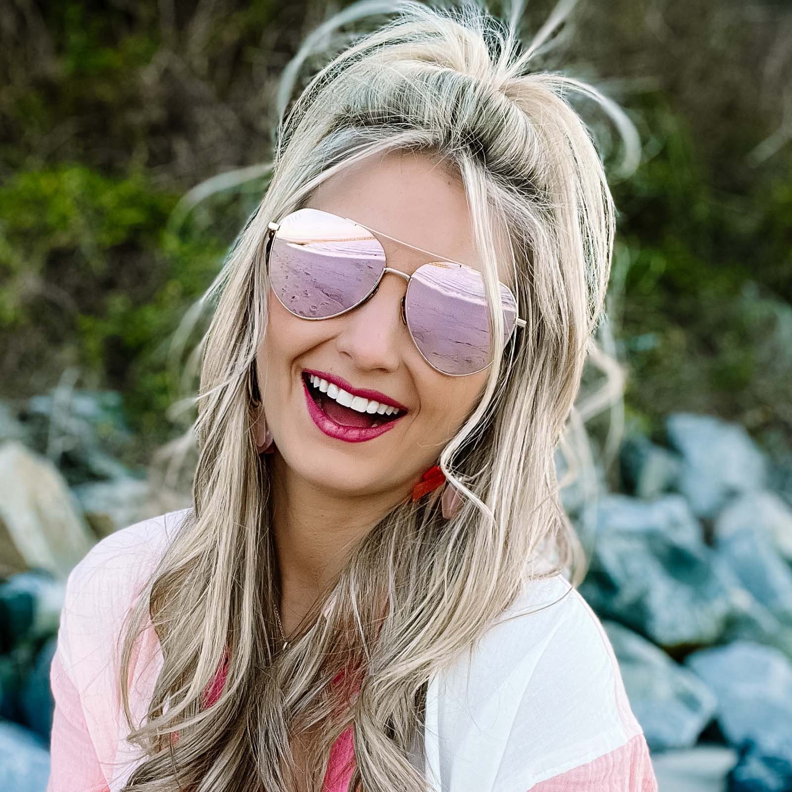 DASH - ROSE GOLD + CHERRY BLOSSOM MIRROR + POLARIZED SUNGLASSES - Image 10
