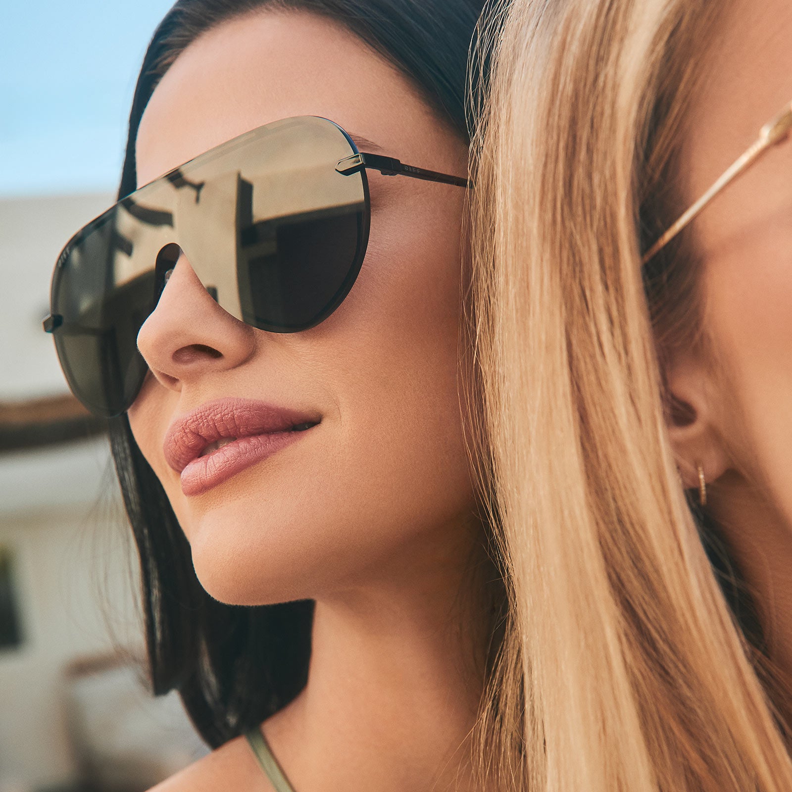 IMANI - BLACK + GREY SUNGLASSES - Image 5