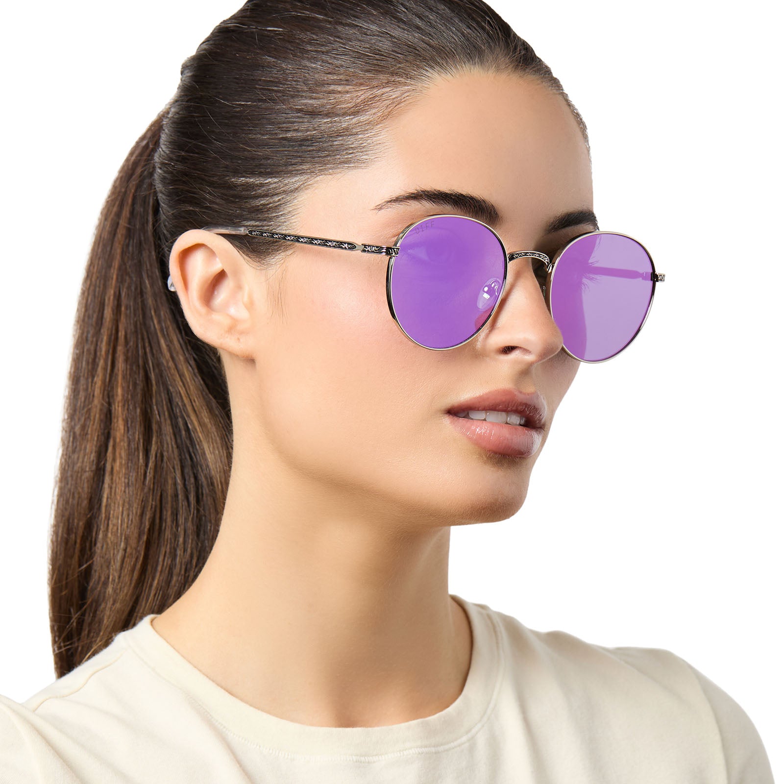 MACE WINDU™ - SPACE OXIDIZED STEEL + LIGHTSABER™️ PURPLE SUNGLASSES - Image 6