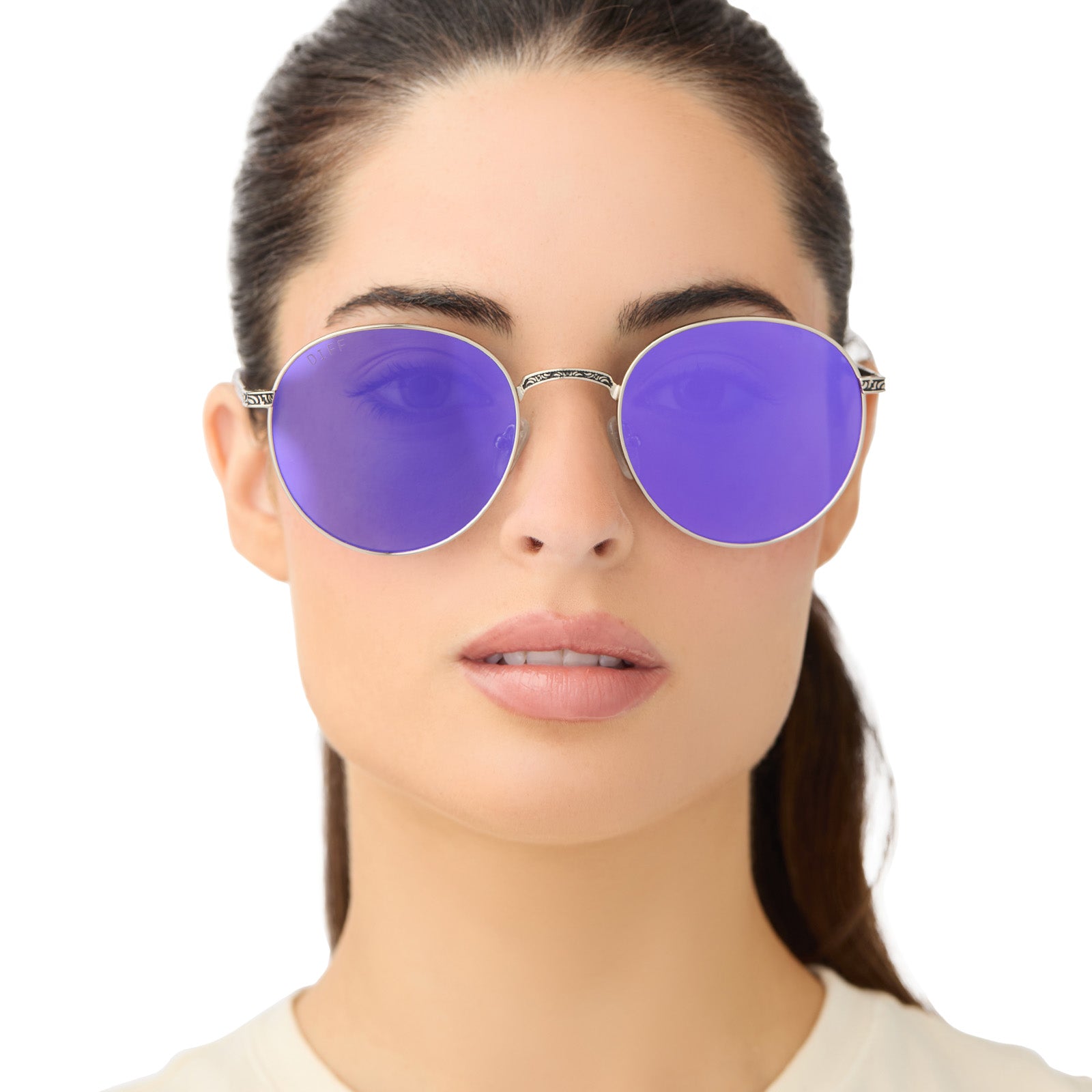 MACE WINDU™ - SPACE OXIDIZED STEEL + LIGHTSABER™️ PURPLE SUNGLASSES - Image 9