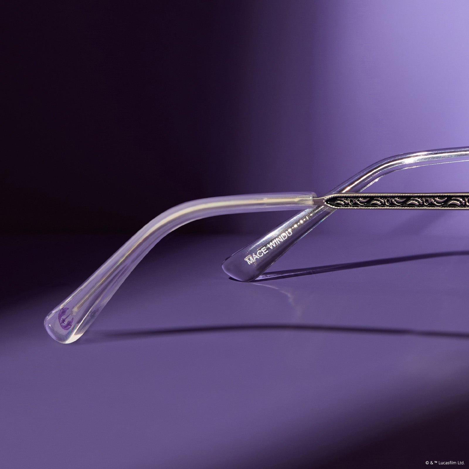 MACE WINDU™ - SPACE OXIDIZED STEEL + LIGHTSABER™️ PURPLE SUNGLASSES - Image 7