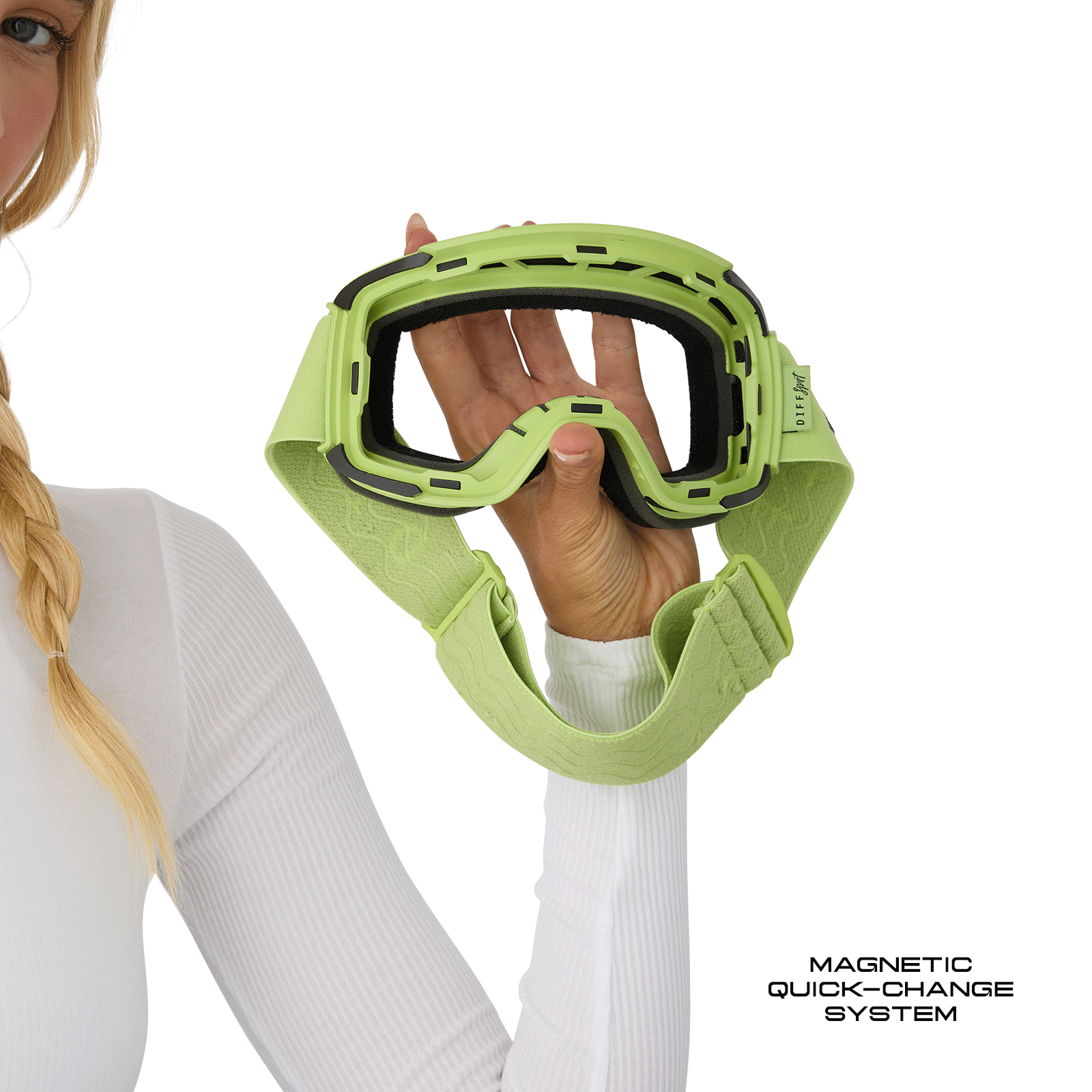 SNOW GOGGLES - ALPINE + LIME GREEN + HOT PINK MIRROR + POLARIZED GOGGLES & FREE GLACIER GREY LENS - Image 7