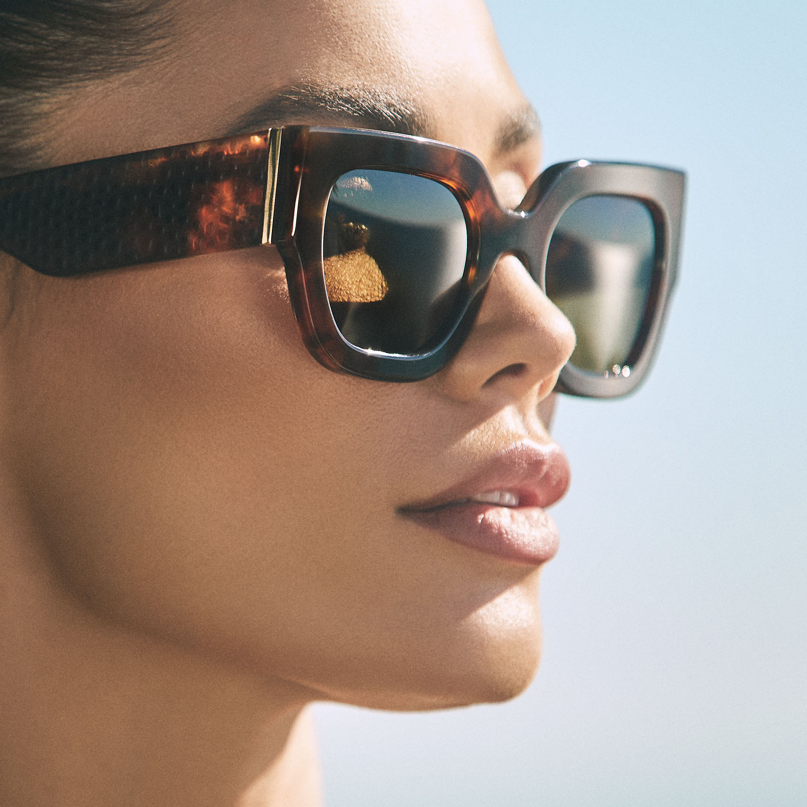 MAREN - SALTED CARAMEL TORTOISE + BROWN + POLARIZED SUNGLASSES - Image 5