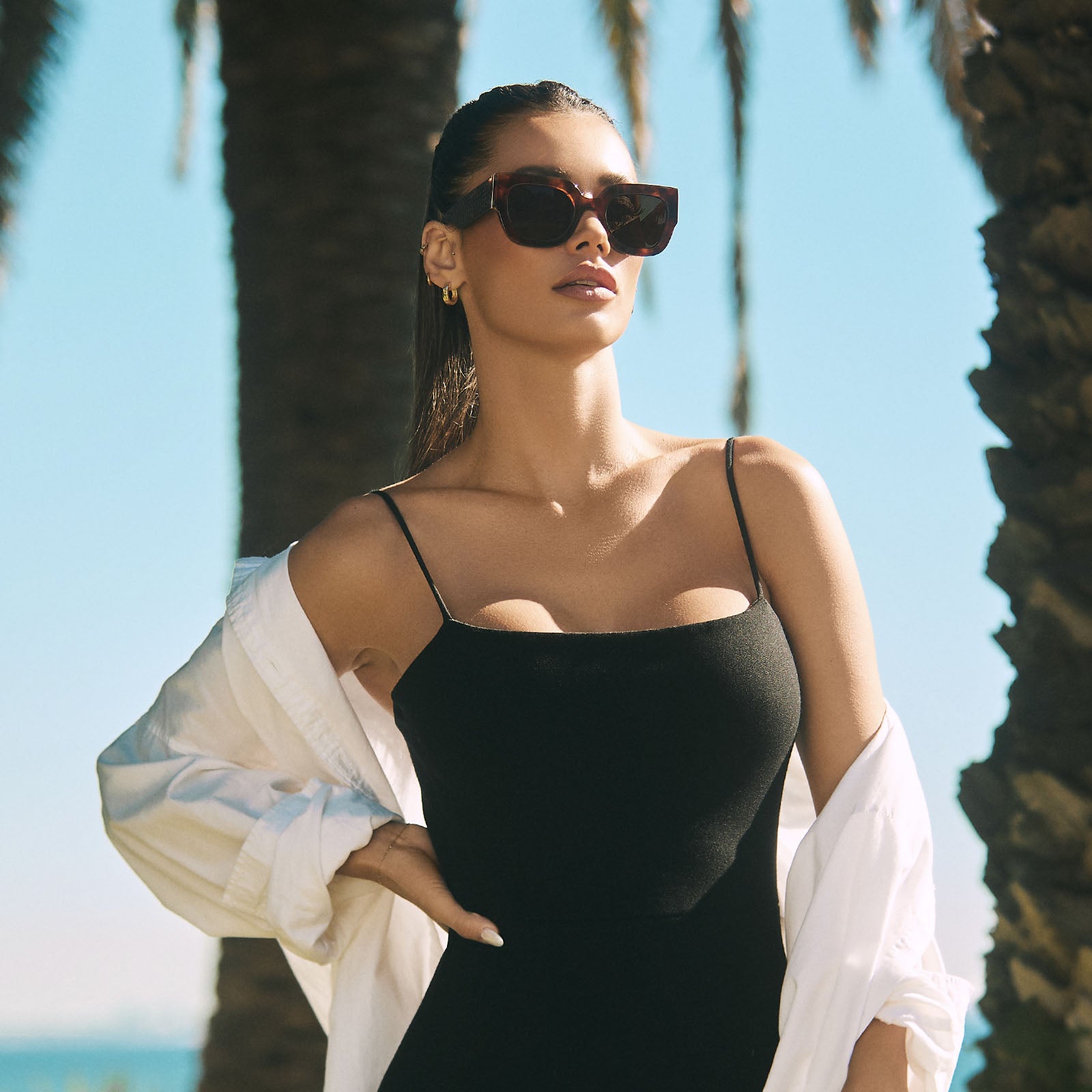 MAREN - SALTED CARAMEL TORTOISE + BROWN + POLARIZED SUNGLASSES - Image 12