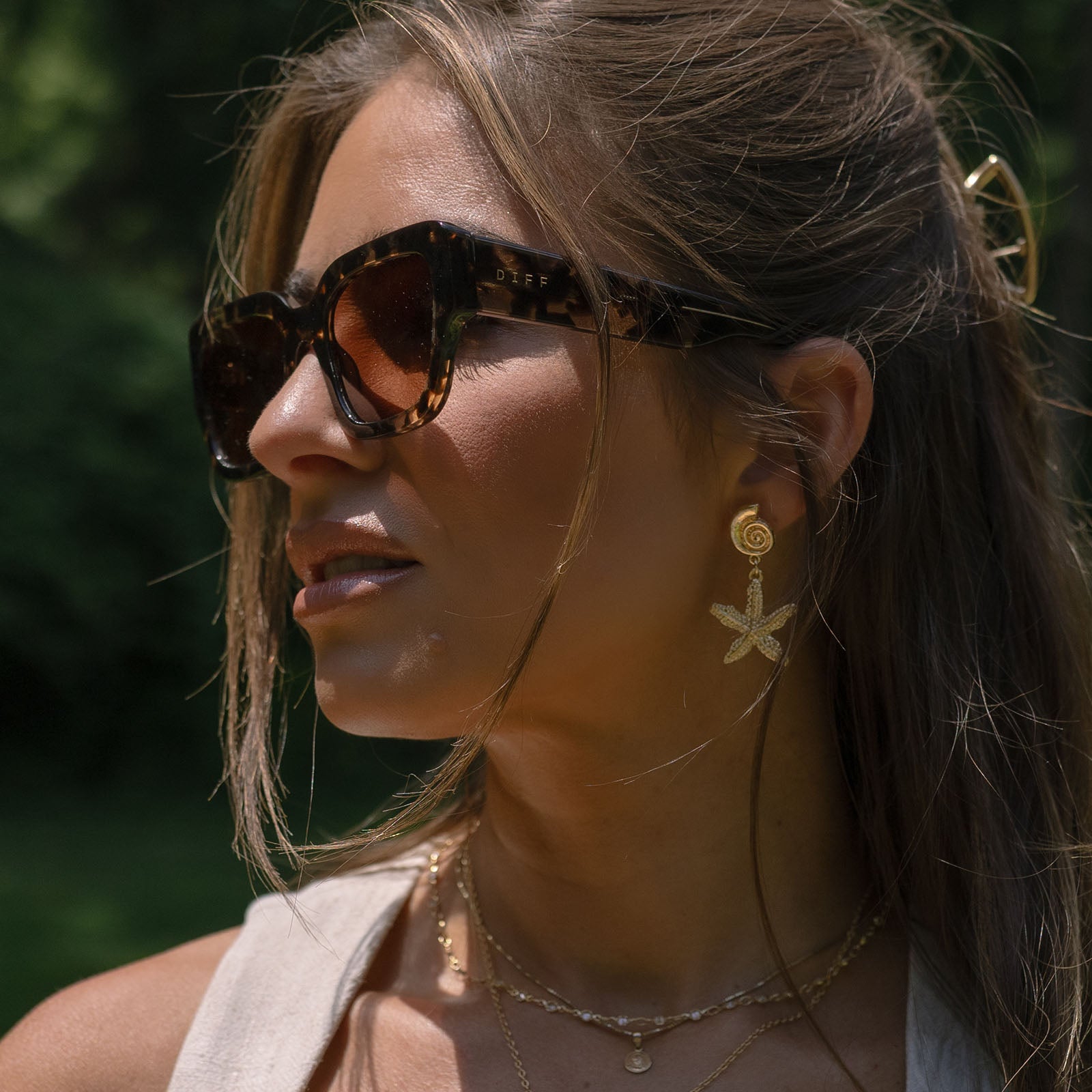 JESSIE JAMES DECKER - LOREN + ESPRESSO TORTOISE + BROWN SUNGLASSES - Image 6