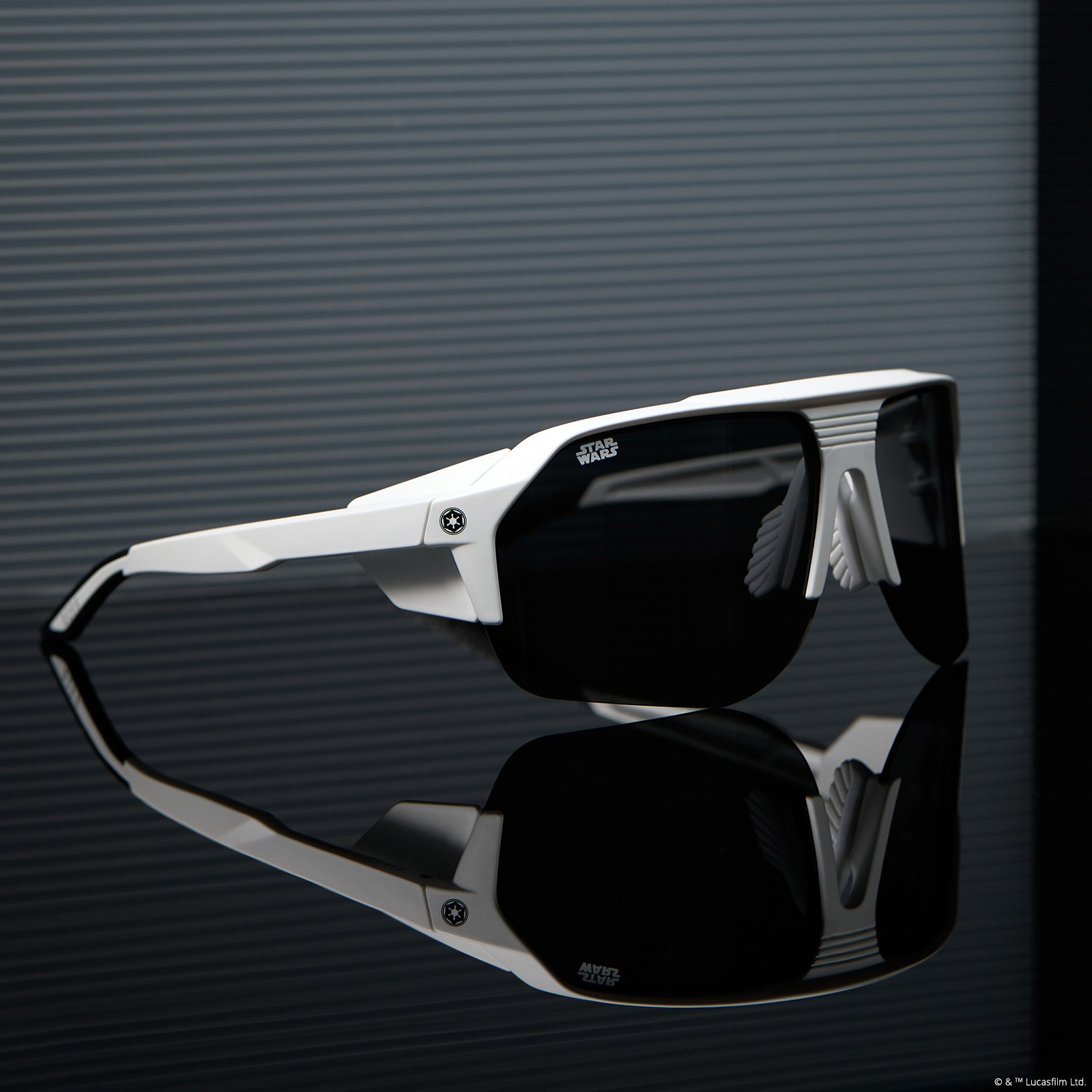 STORMTROOPER SPORT - GALACTIC WHITE + CATEGORY 3 POLARIZED DARK GREY SUNGLASSES - Image 11