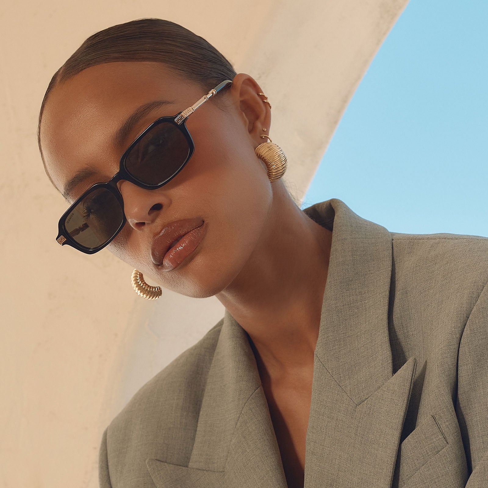 COSETTE - BLACK + GREY + POLARIZED + SUNGLASSES - Image 5