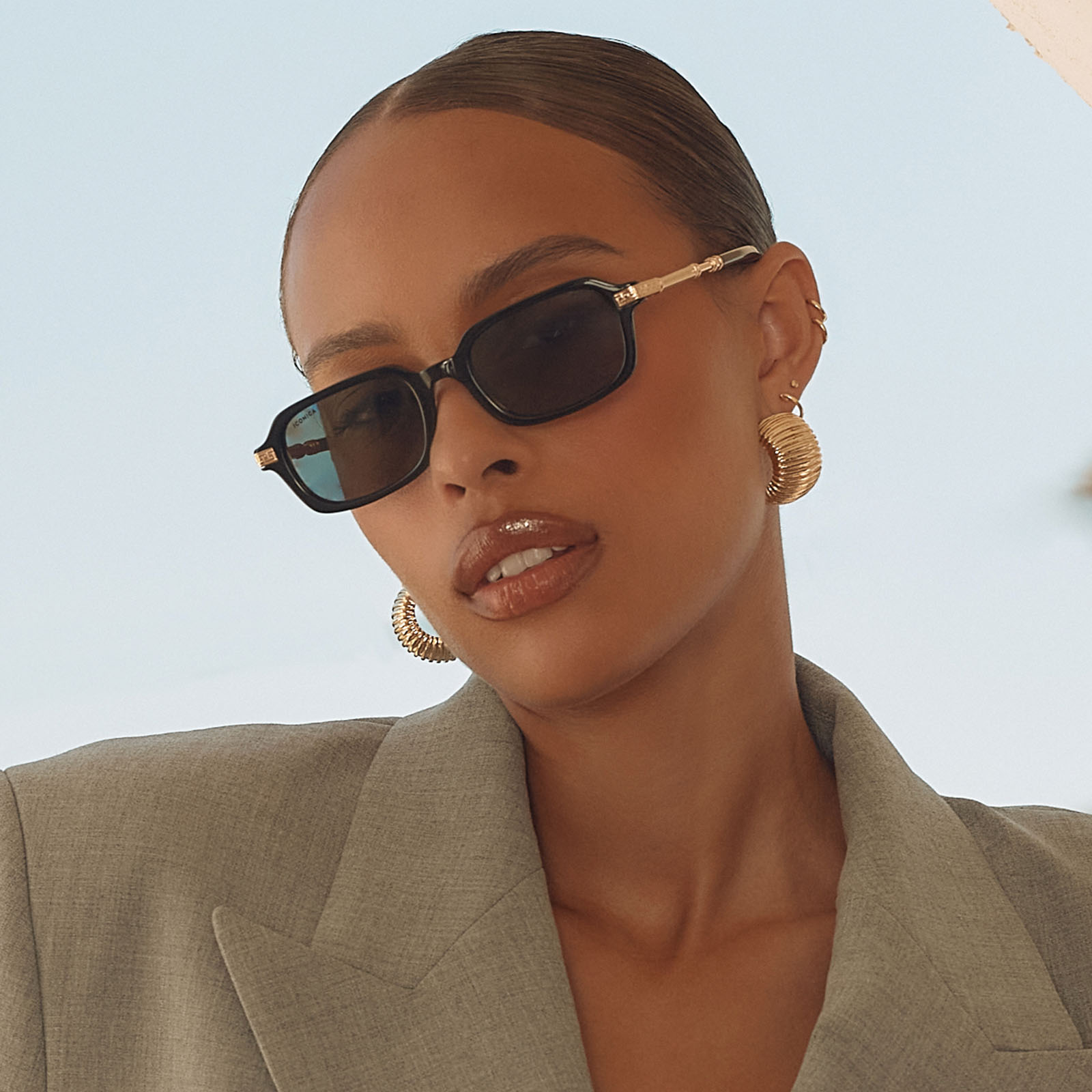 COSETTE - BLACK + GREY + POLARIZED + SUNGLASSES - Image 7