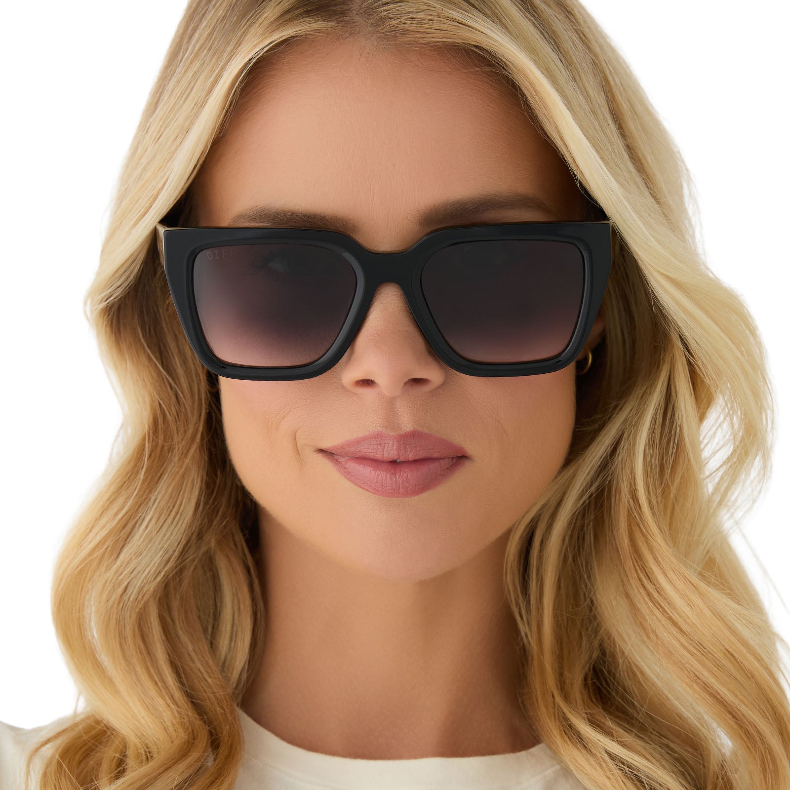 AMARA - BLACK + GREY GRADIENT SUNGLASSES - Image 7