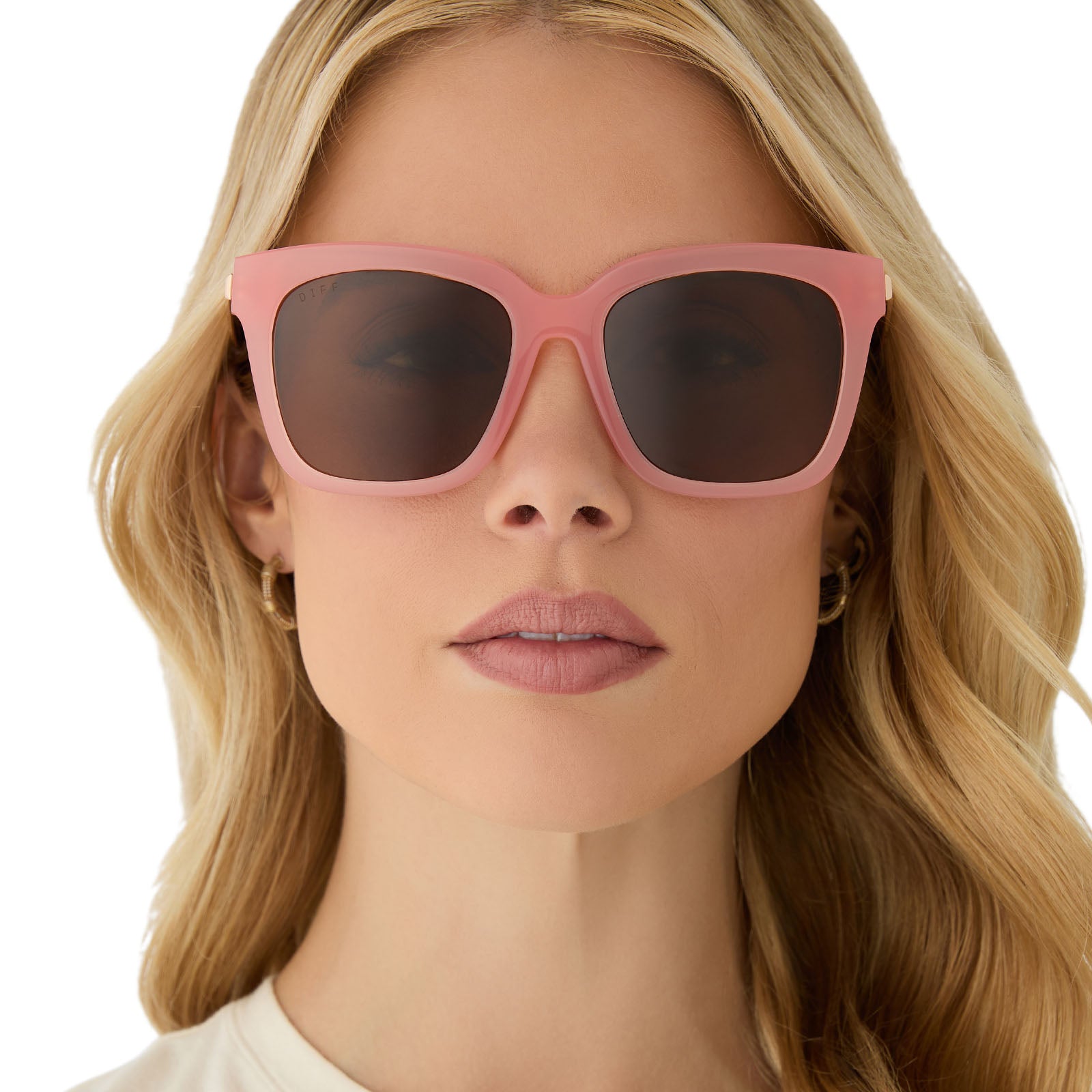 BELLA - PEACH + BROWN + POLARIZED SUNGLASSES - Image 5