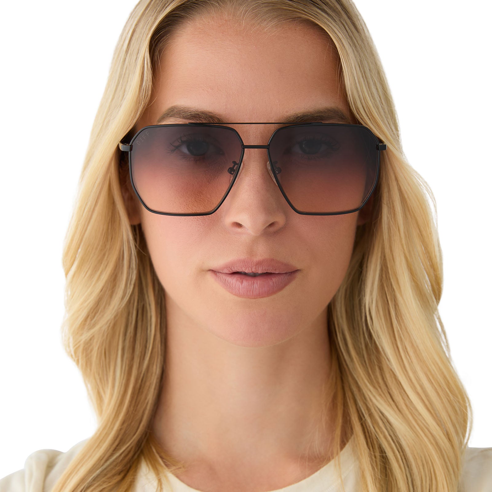 BERKELY - BLACK + TWILIGHT GRADIENT SUNGLASSES - Image 9