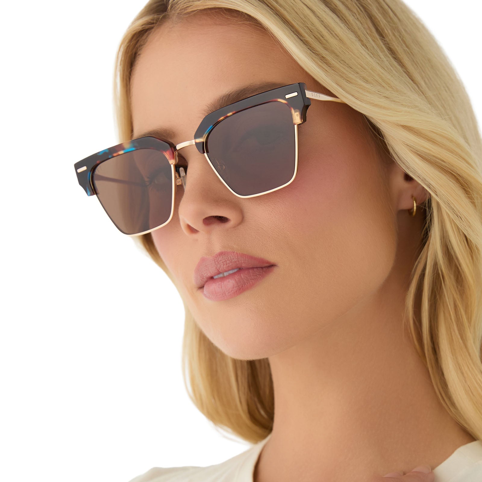 CAPRI - CONFETTI TORTOISE + BROWN SUNGLASSES - Image 8