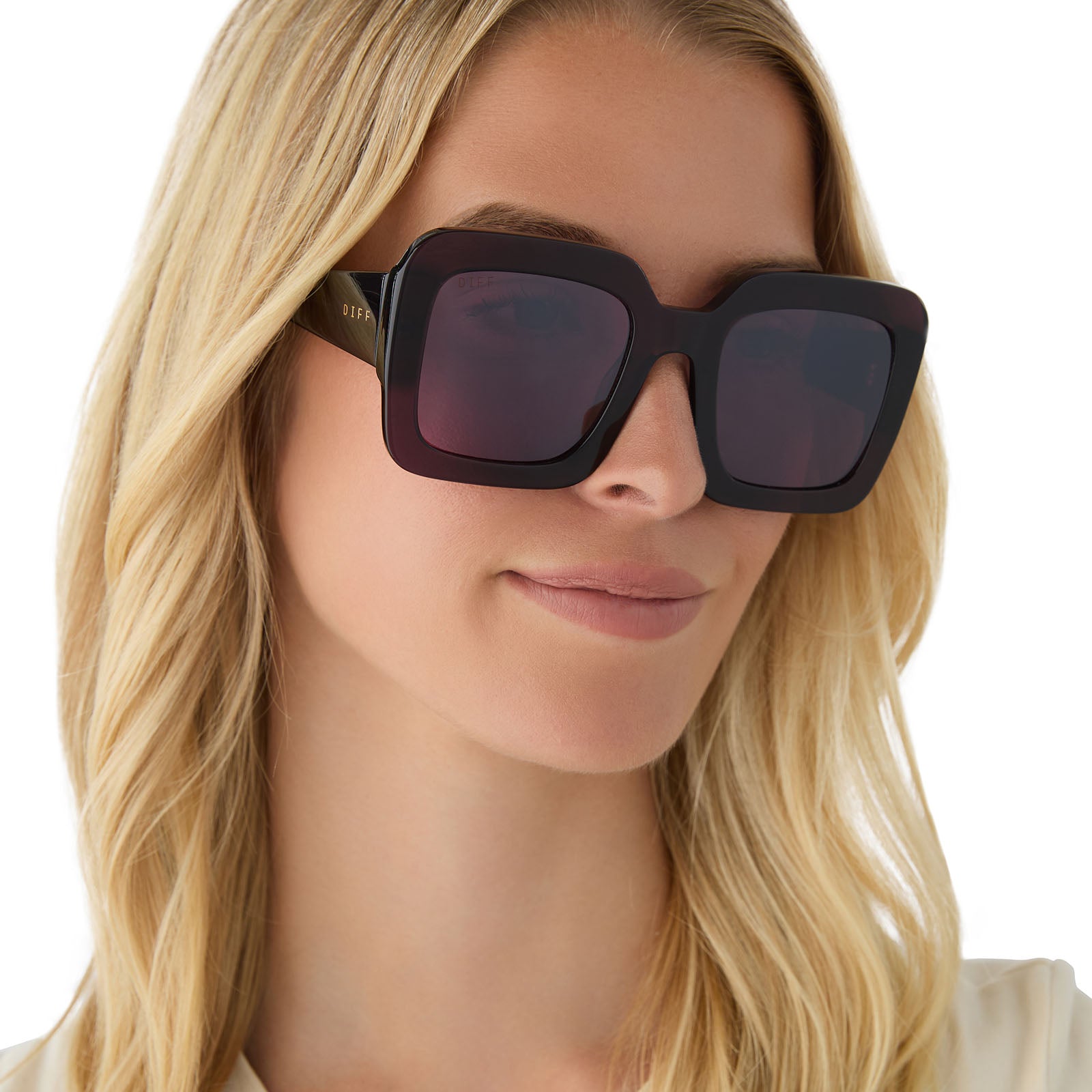 CHARISE - AUBERGINE + AUBERGINE W SILVER FLASH SUNGLASSES - Image 7
