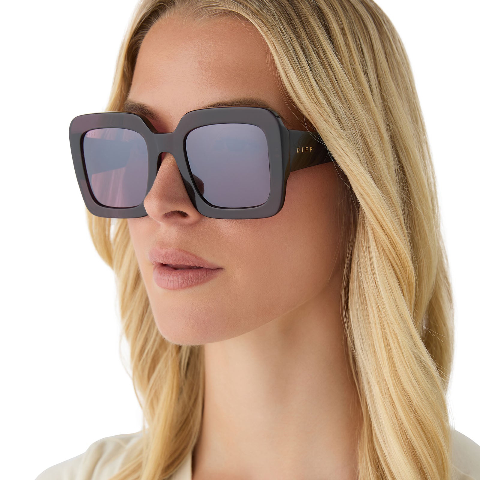 CHARISE - AUBERGINE + AUBERGINE W SILVER FLASH SUNGLASSES - Image 5