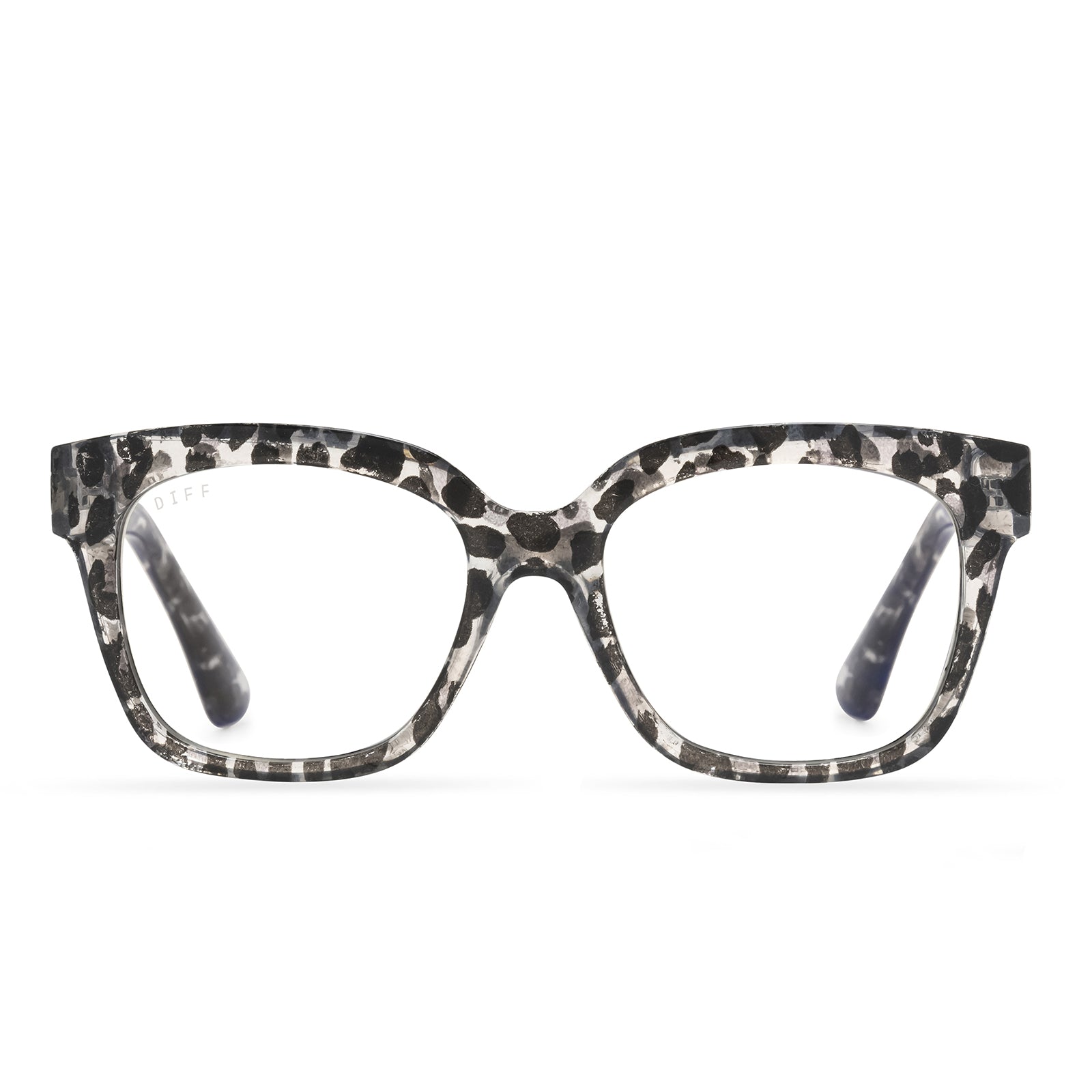 AVA - CLEAR LEOPARD + BLUE LIGHT READERS