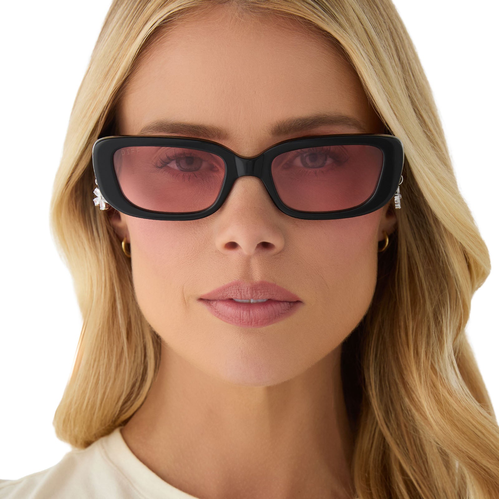 CHER - BLACK + PINK GRADIENT SUNGLASSES - Image 8