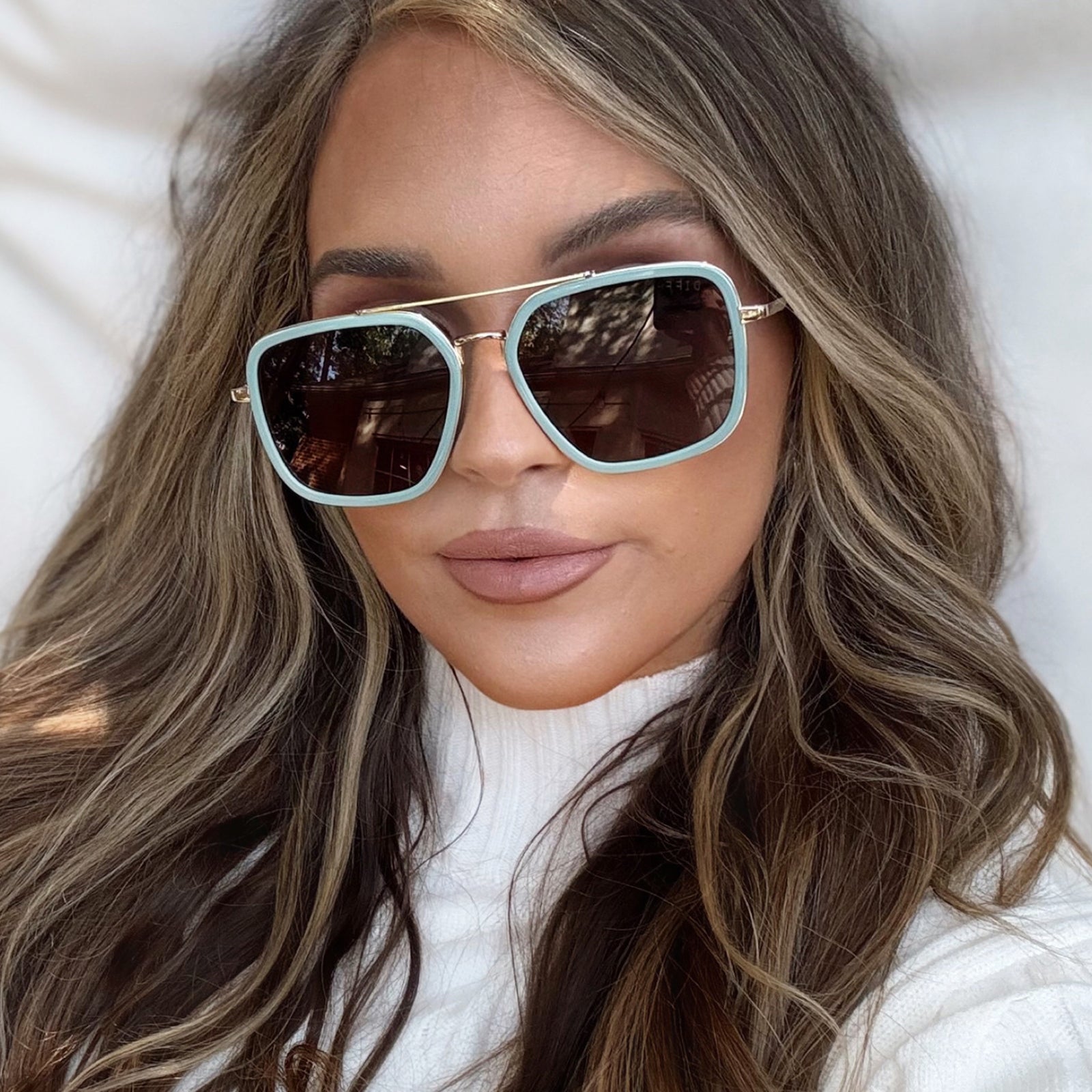JORDAN - STEEL TEAL + GREY SUNGLASSES - Image 10