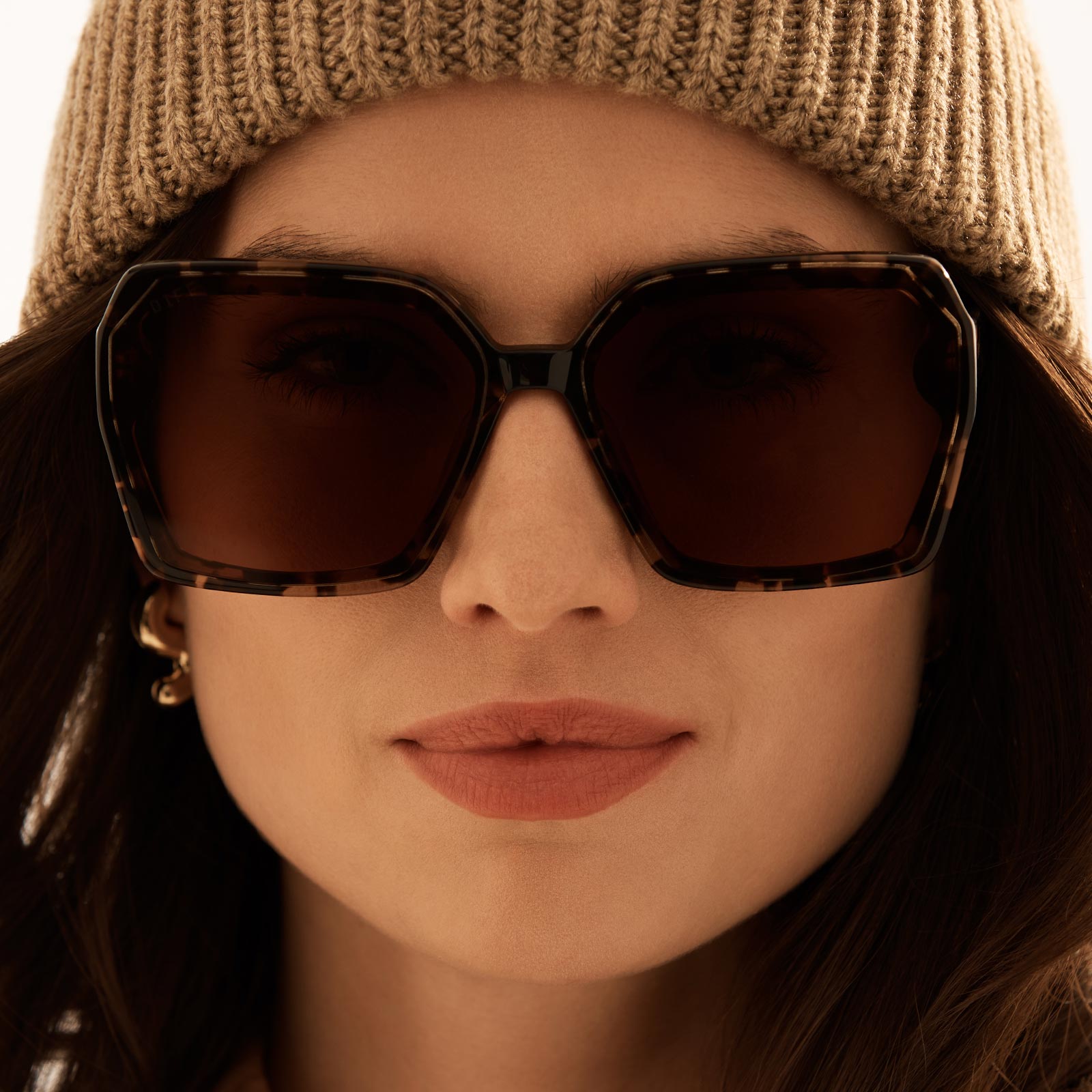 PRESLEY - ESPRESSO TORTOISE + BROWN SUNGLASSES - Image 5