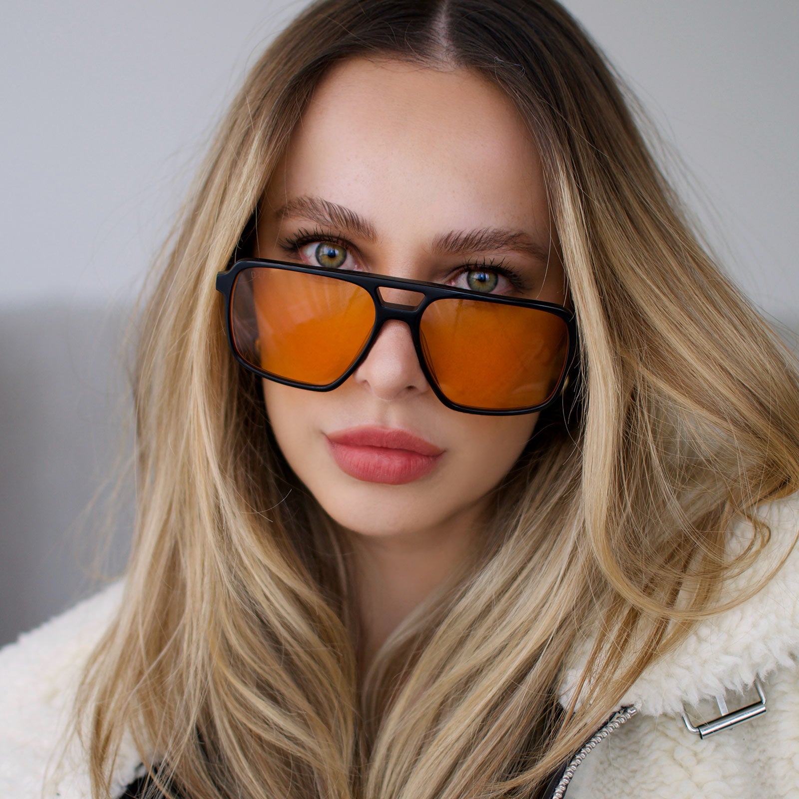 FENNEC SHANDâ„¢ - BLACK + ORANGE SUNGLASSES - Image 12
