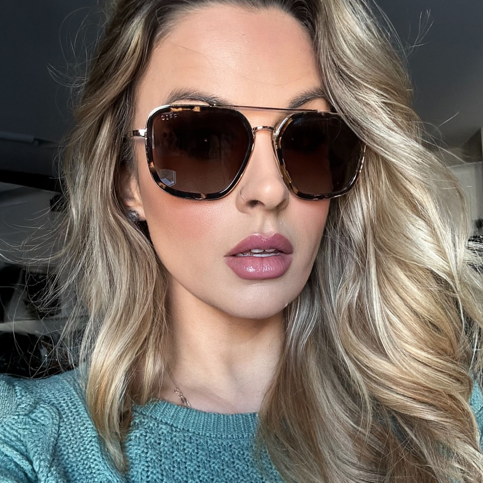 JORDAN - ESPRESSO TORTOISE + BROWN GRADIENT + POLARIZED SUNGLASSES - Image 16