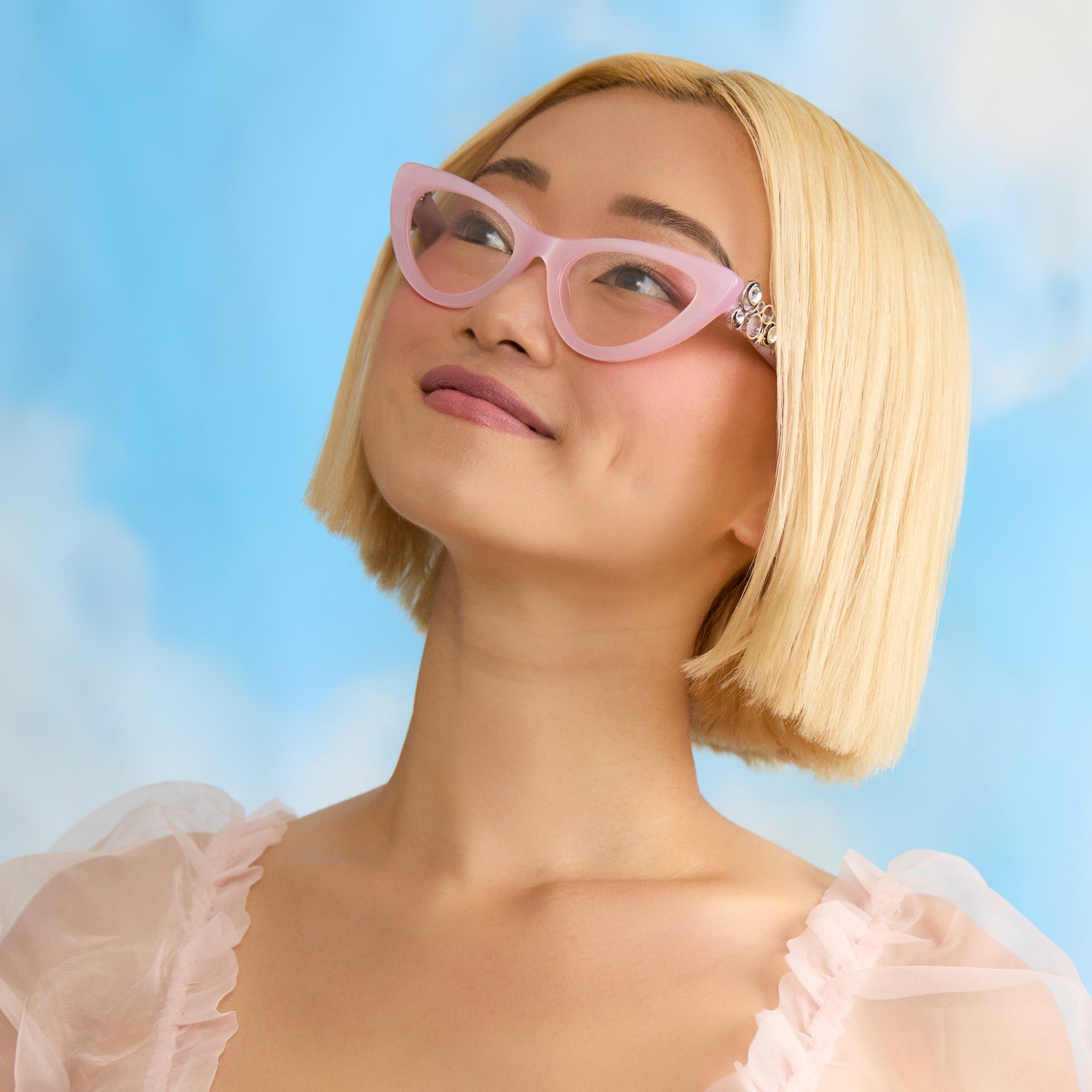 GLINDA UPLAND FOR GOOD - GLASSY PINK CRYSTAL + GLASSES - Image 8
