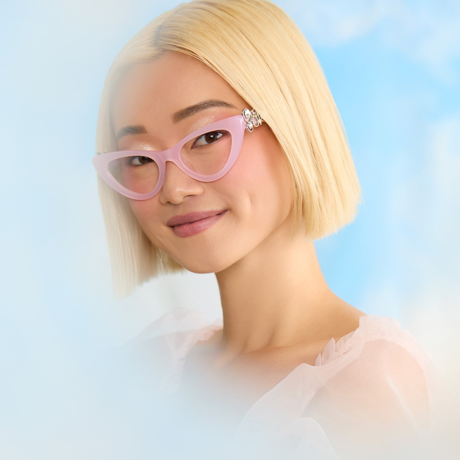 GLINDA UPLAND FOR GOOD - GLASSY PINK CRYSTAL + GLASSES - Image 10