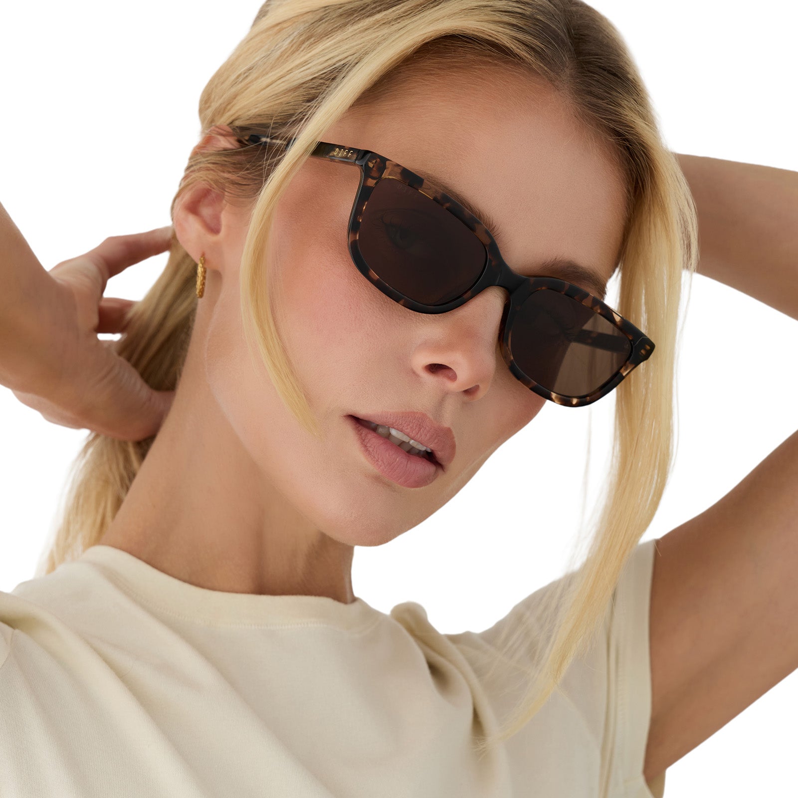 HANNAH - ESPRESSO TORTOISE + BROWN + POLARIZED SUNGLASSES - Image 9