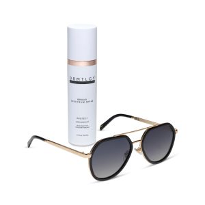 DRMTLGY - JOEY + BLACK + GOLD METAL + GREY GRADIENT + POLARIZED SUNGLASSES