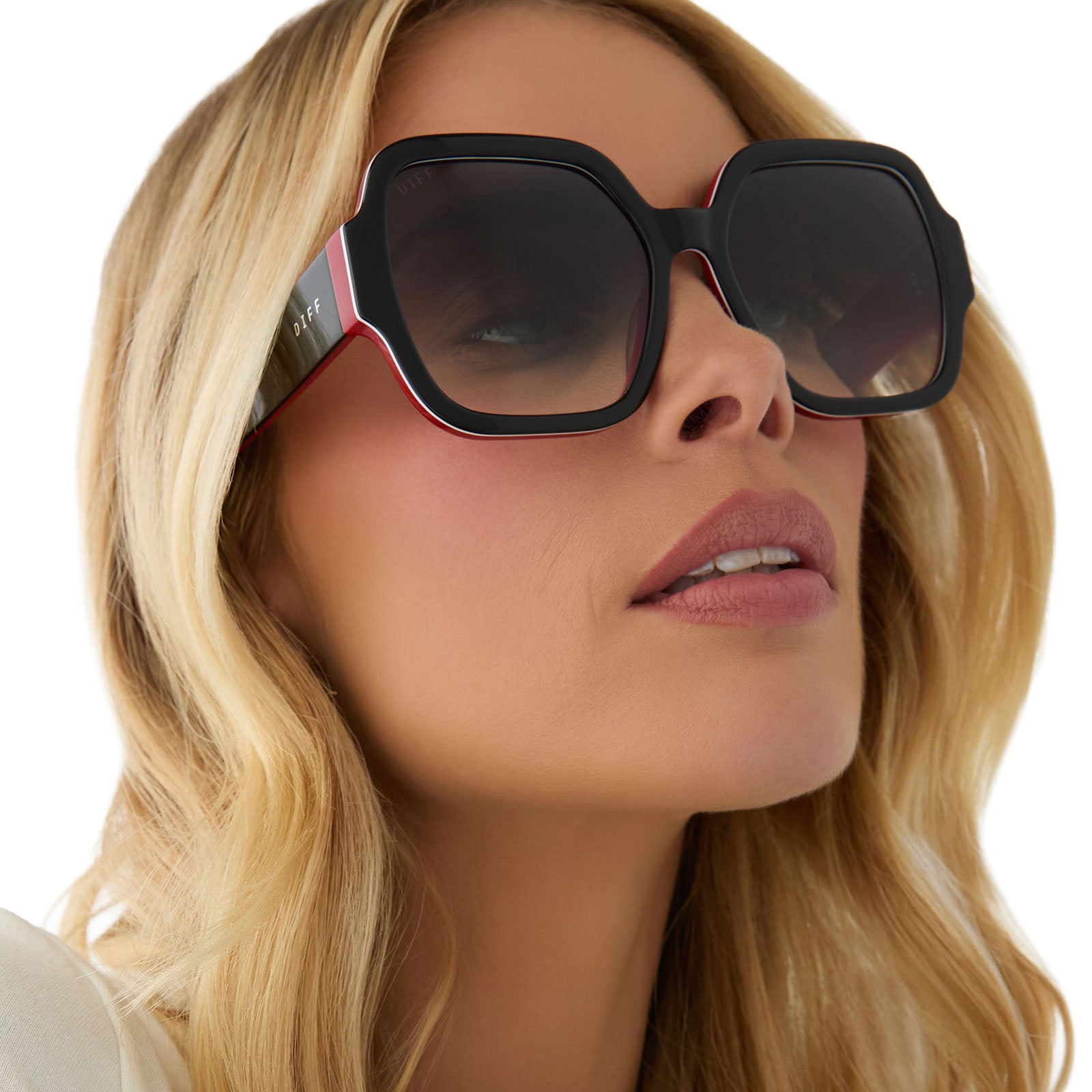 DIONNE - BLACK + GREY GRADIENT SUNGLASSES - Image 6