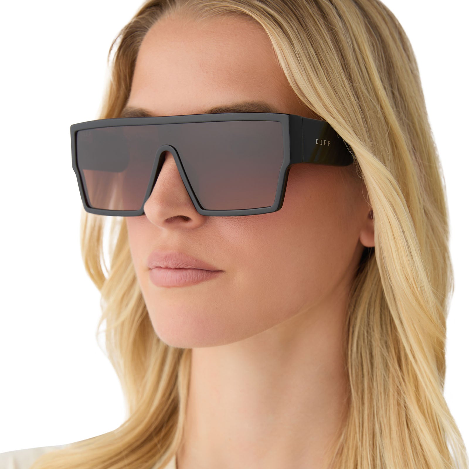 ELECTRA - BLACK + BROWN GRADIENT SUNGLASSES - Image 10
