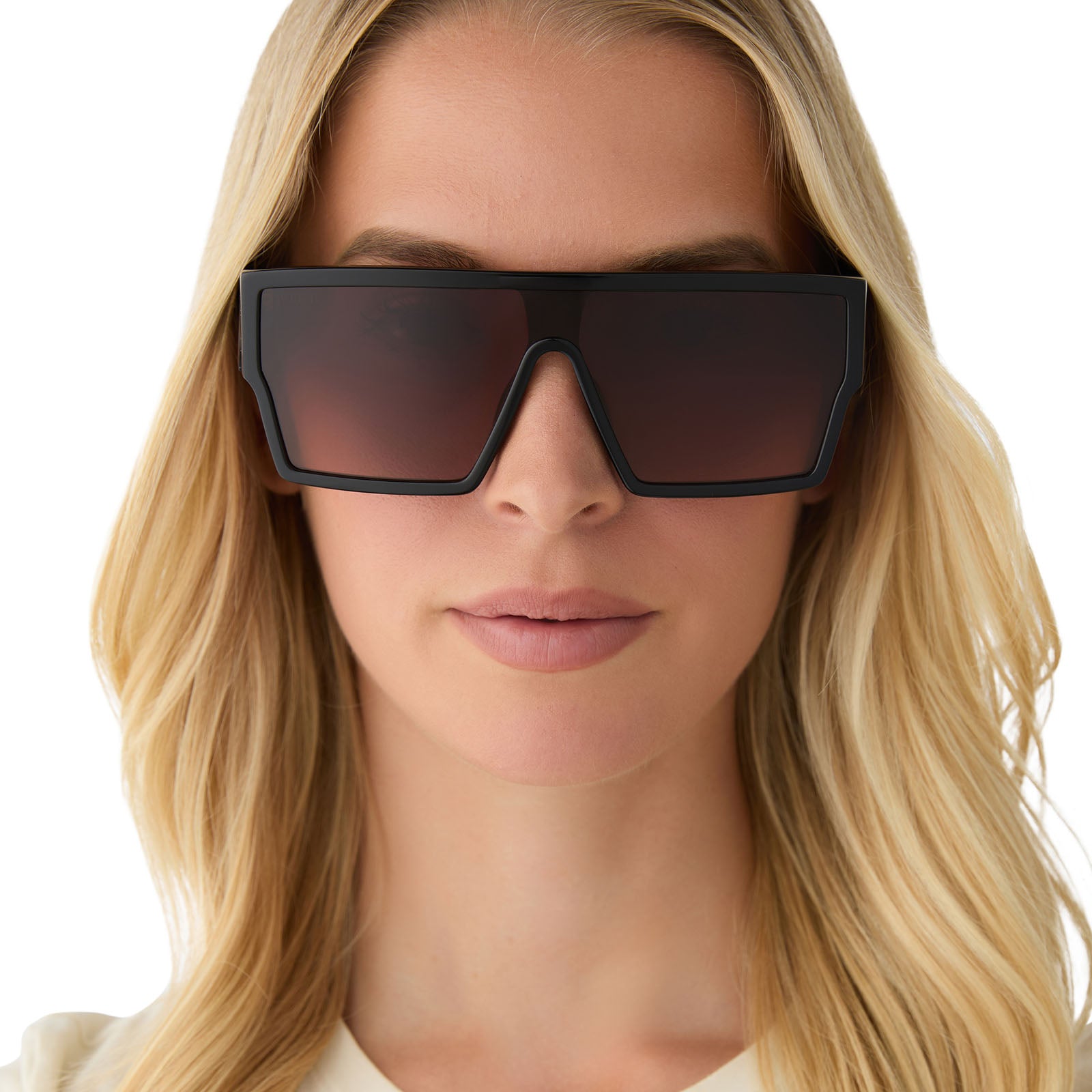 ELECTRA - BLACK + BROWN GRADIENT SUNGLASSES - Image 8