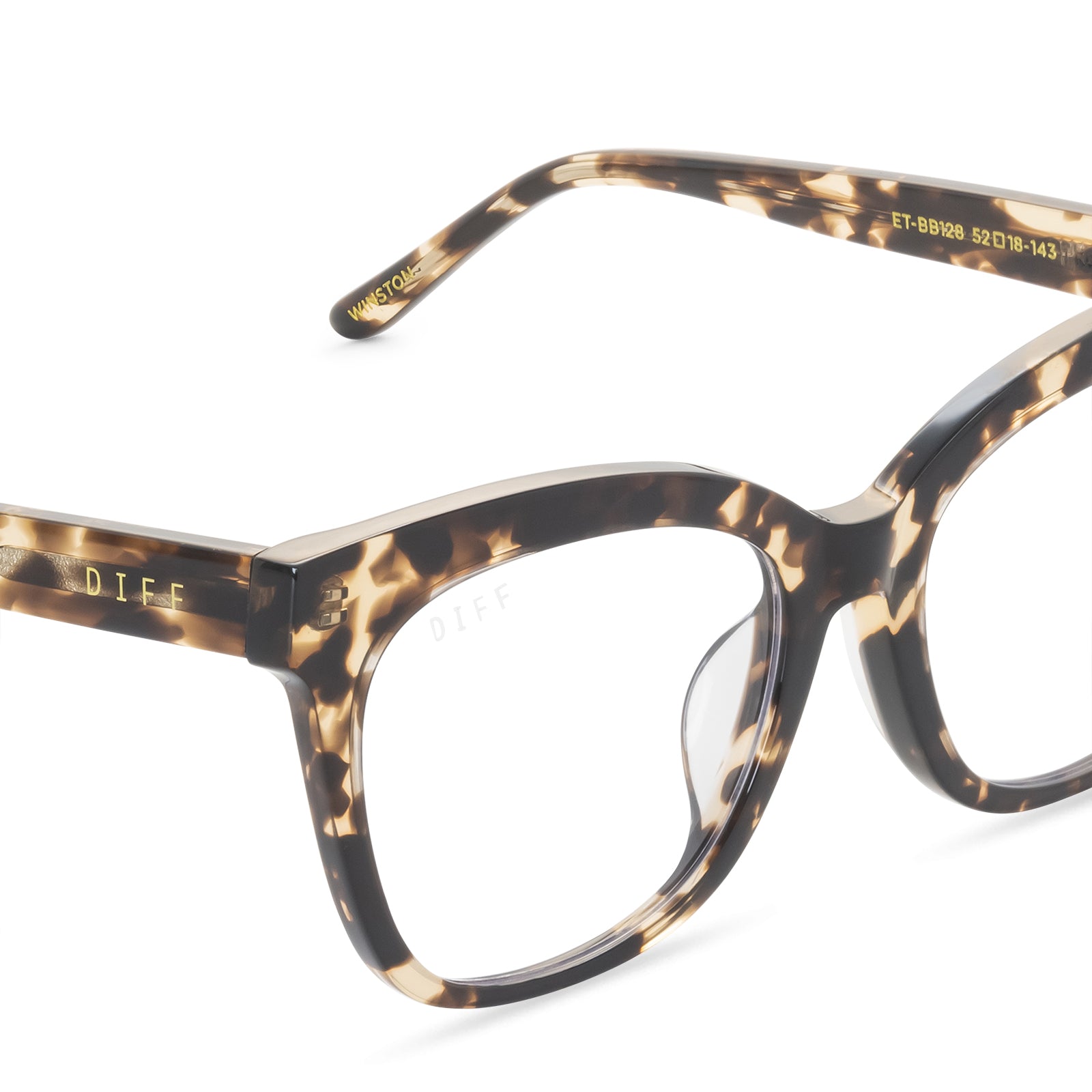 WINSTON - ESPRESSO TORTOISE + BLUE LIGHT TECHNOLOGY GLASSES - Image 3