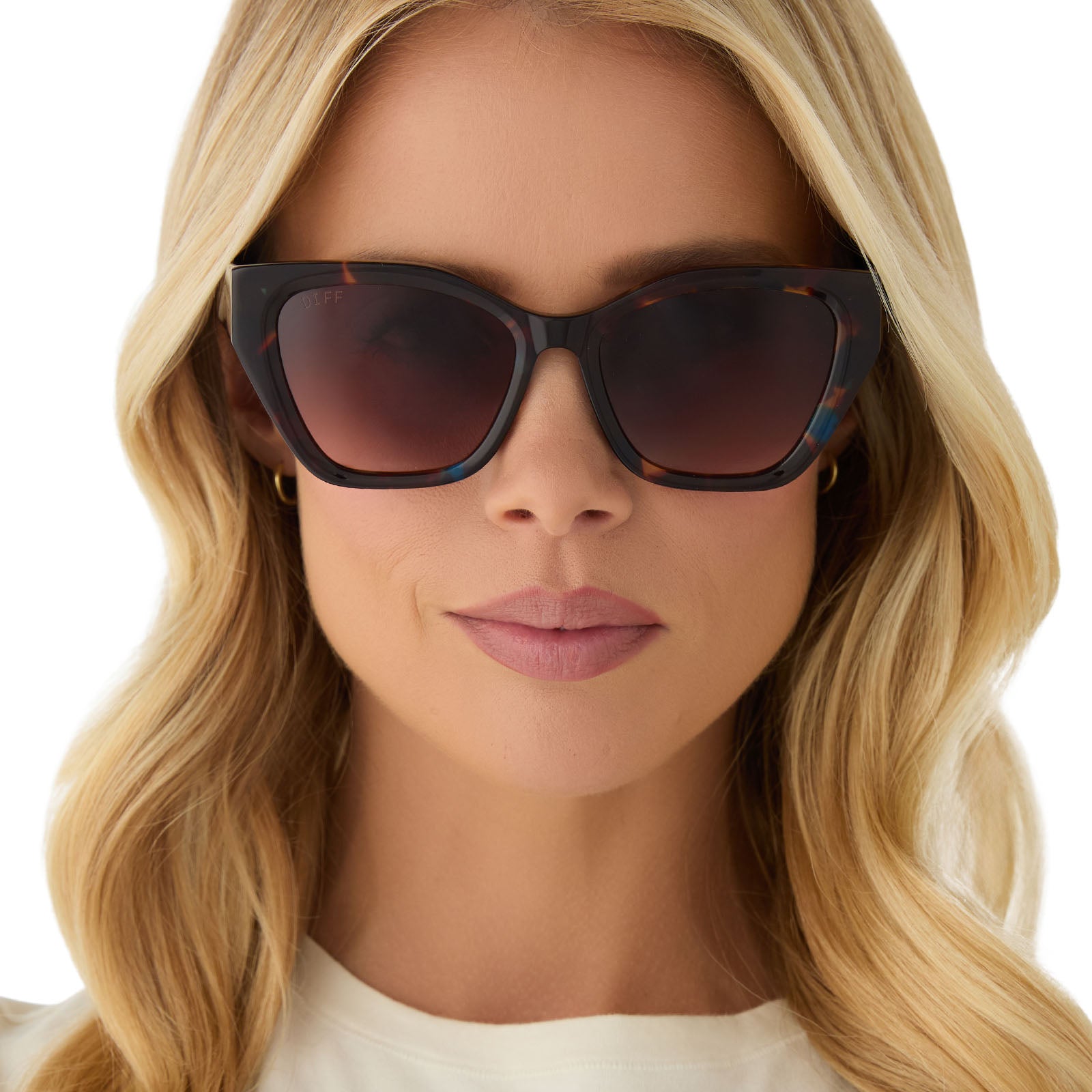 EVIE - CONFETTI TORTOISE + BROWN GRADIENT SUNGLASSES - Image 6