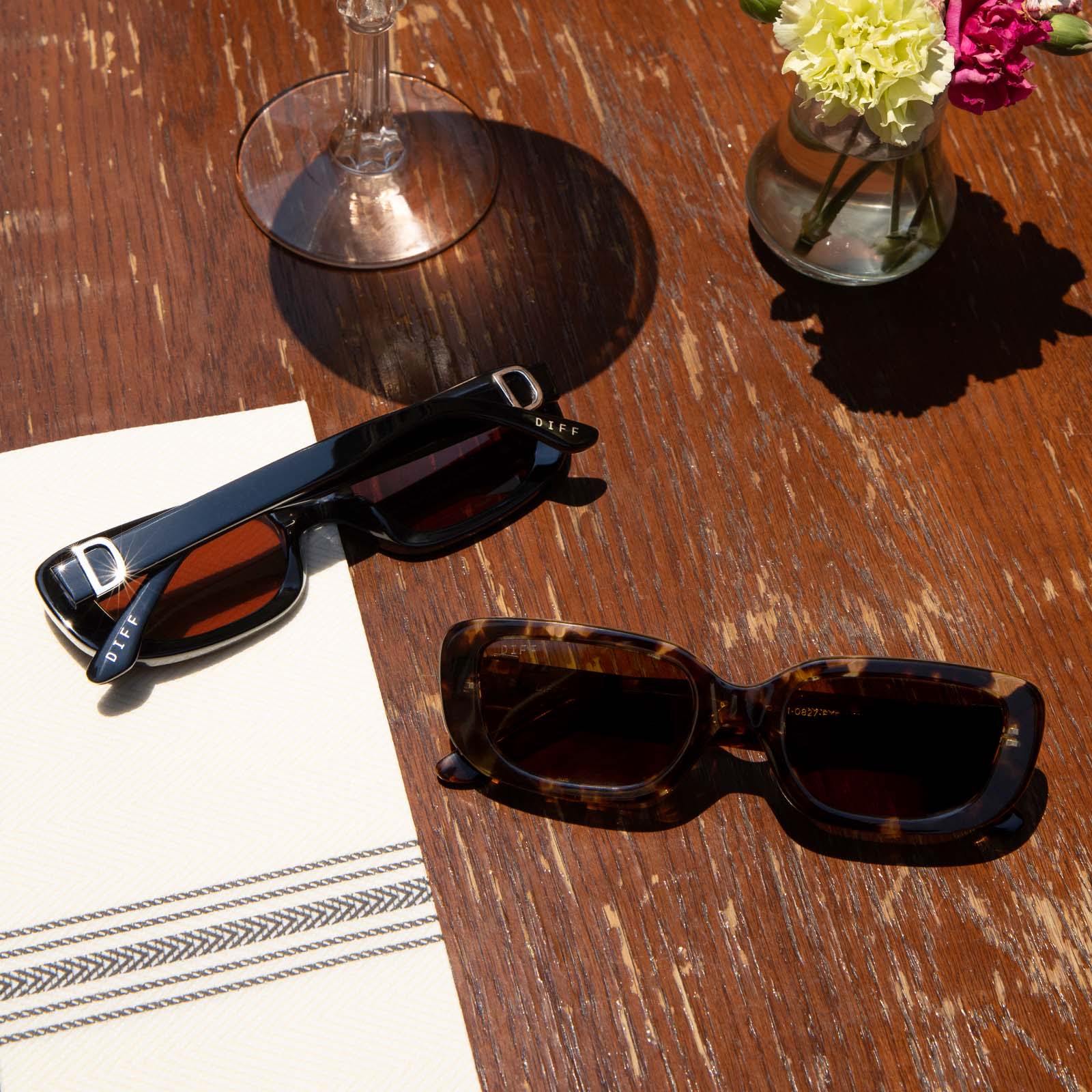 DAPHNE - ESPRESSO TORTOISE + METAL + BROWN + POLARIZED SUNGLASSES - Image 7