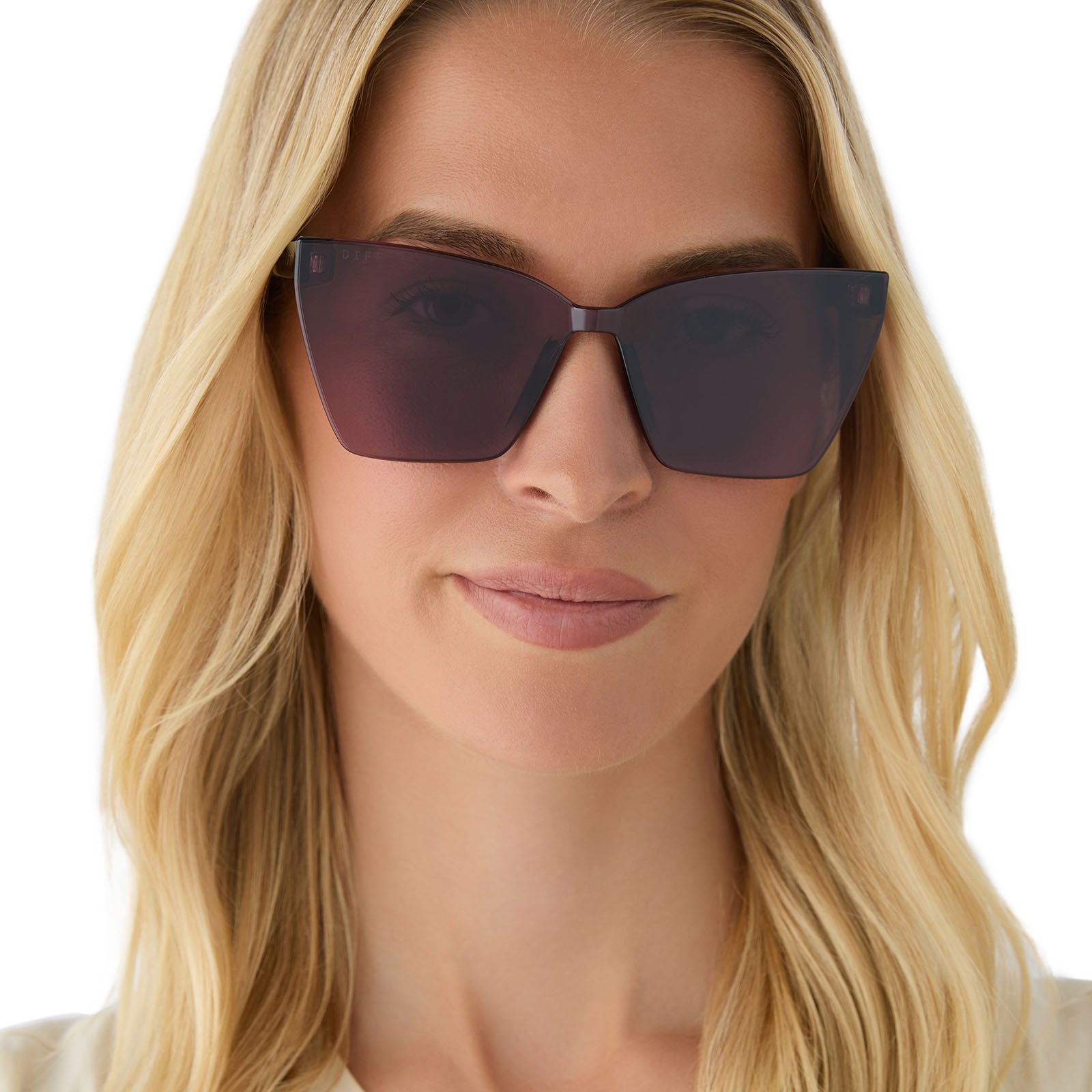 GOLDIE XS - BLACK + AUBERGINE W SILVER FLASH SUNGLASSES - Image 5