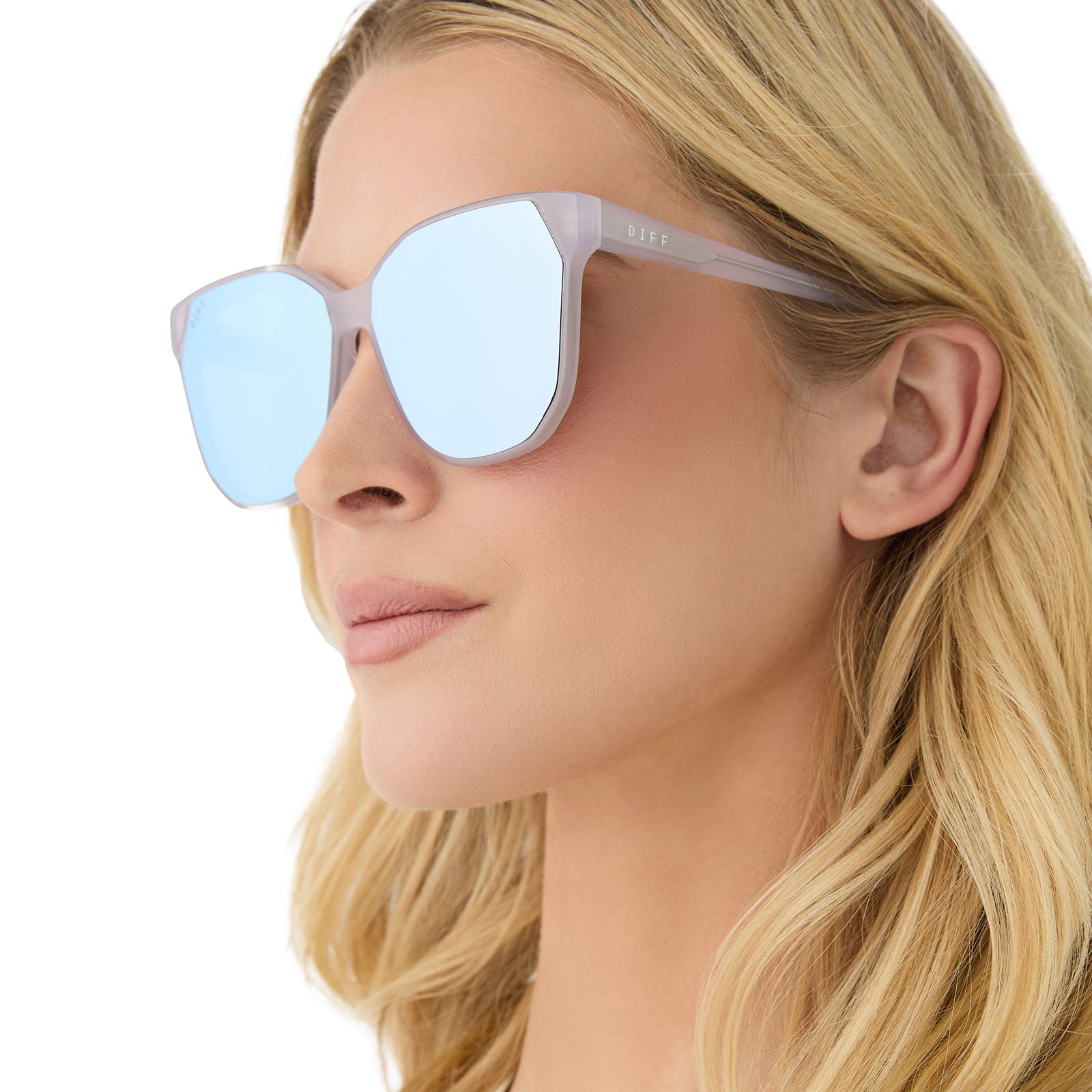 GIA - LIGHT BLUE + SLATE GRADIENT FLASH SUNGLASSES - Image 6