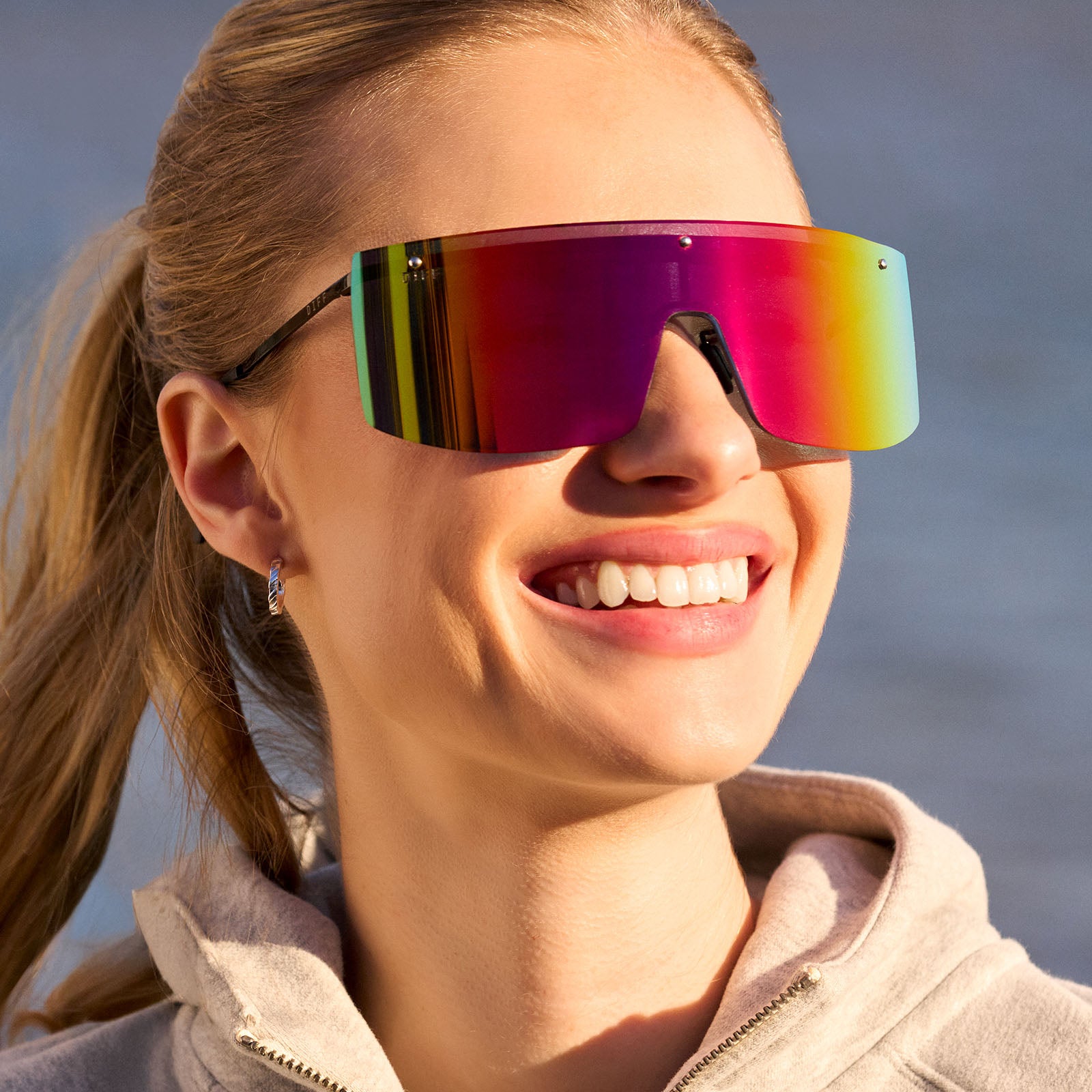 GRANDSLAM - BLACK + RAINBOW MIRROR + POLARIZED SUNGLASSES - Image 5